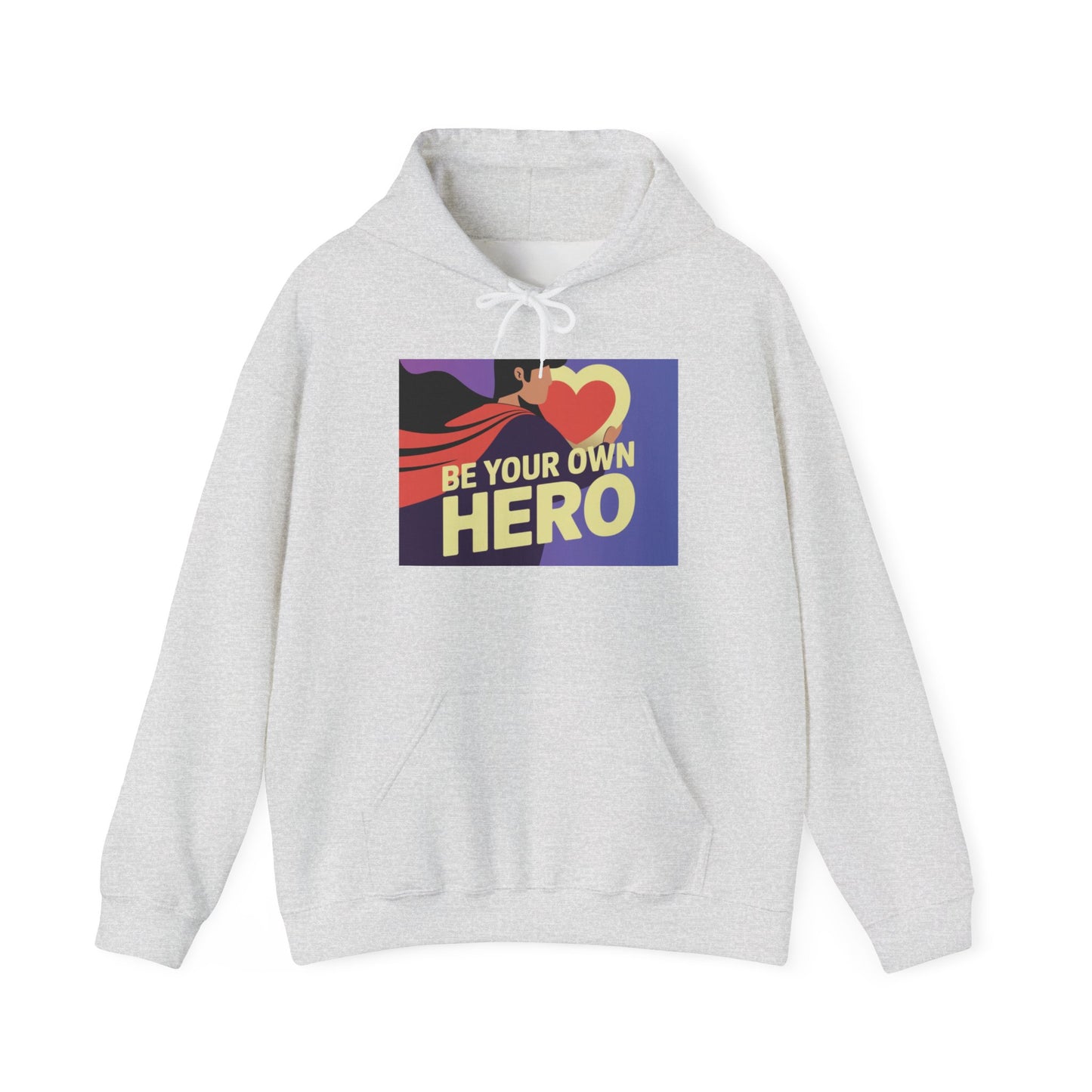 Be Your Own Hero Unisex Heavy Blend™ Hoodie, Hooded Sweatshirt Gildan 18500