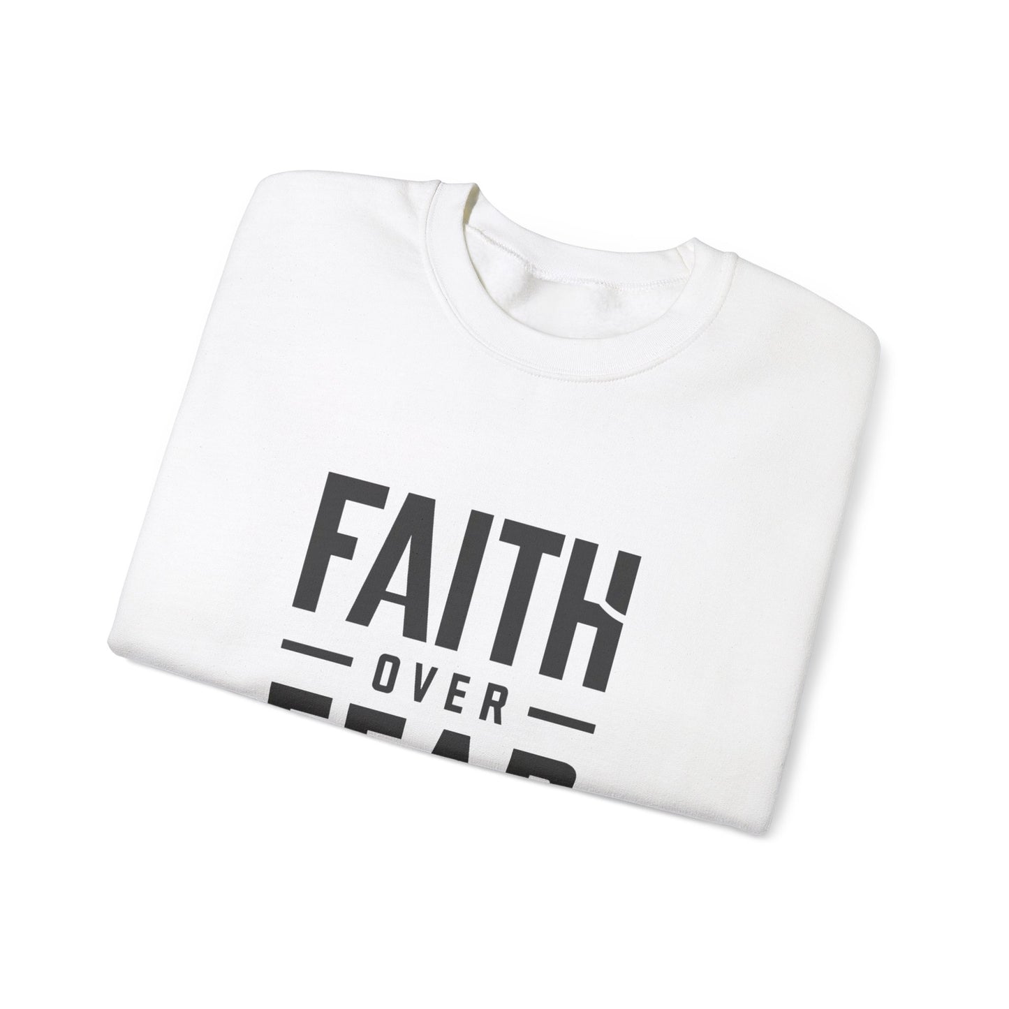 Faith Over Fear Unisex Heavy Blend™ Crewneck Sweatshirt