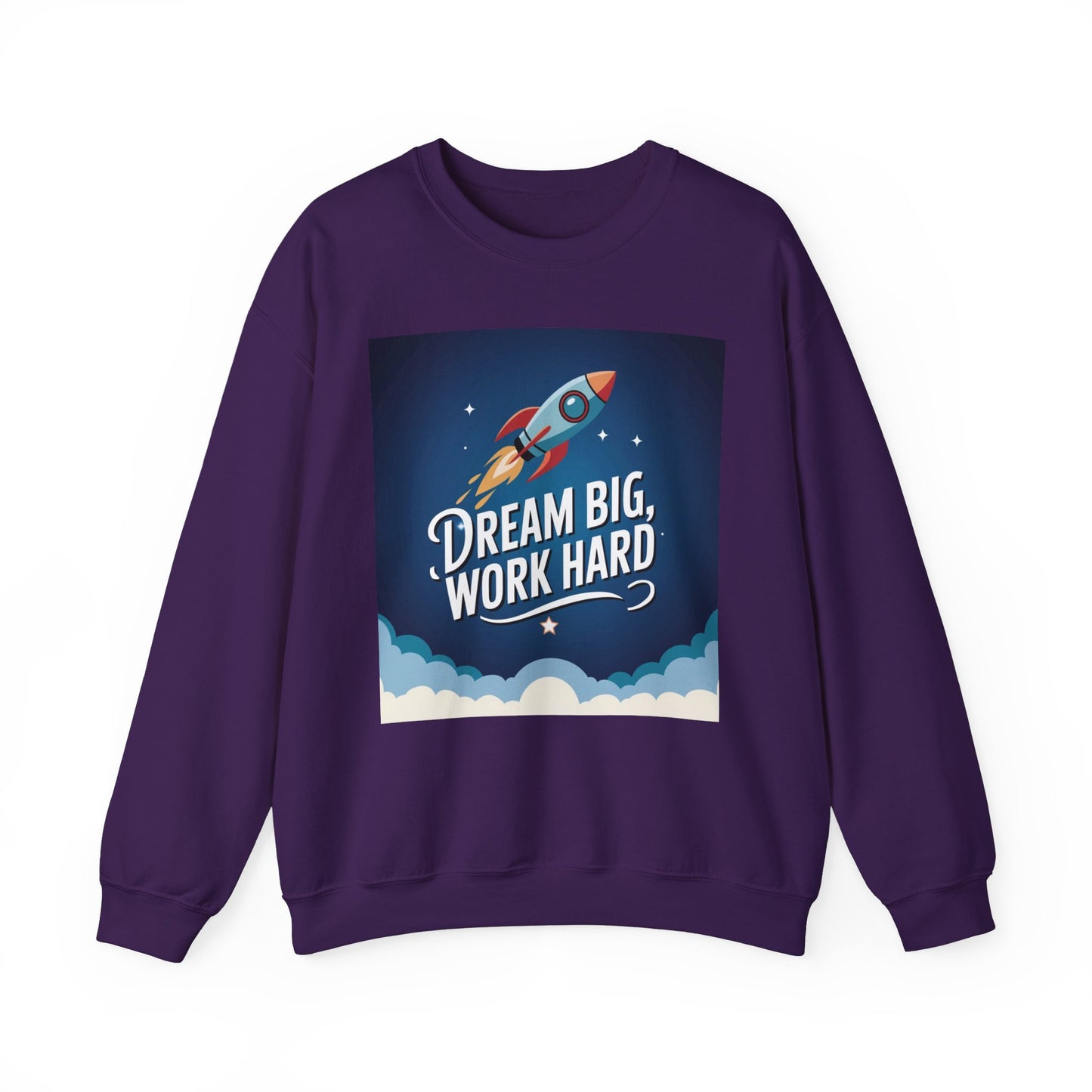 Dream Big Work Hard Unisex Heavy Blend™ Crewneck Sweatshirt Gildan 18000