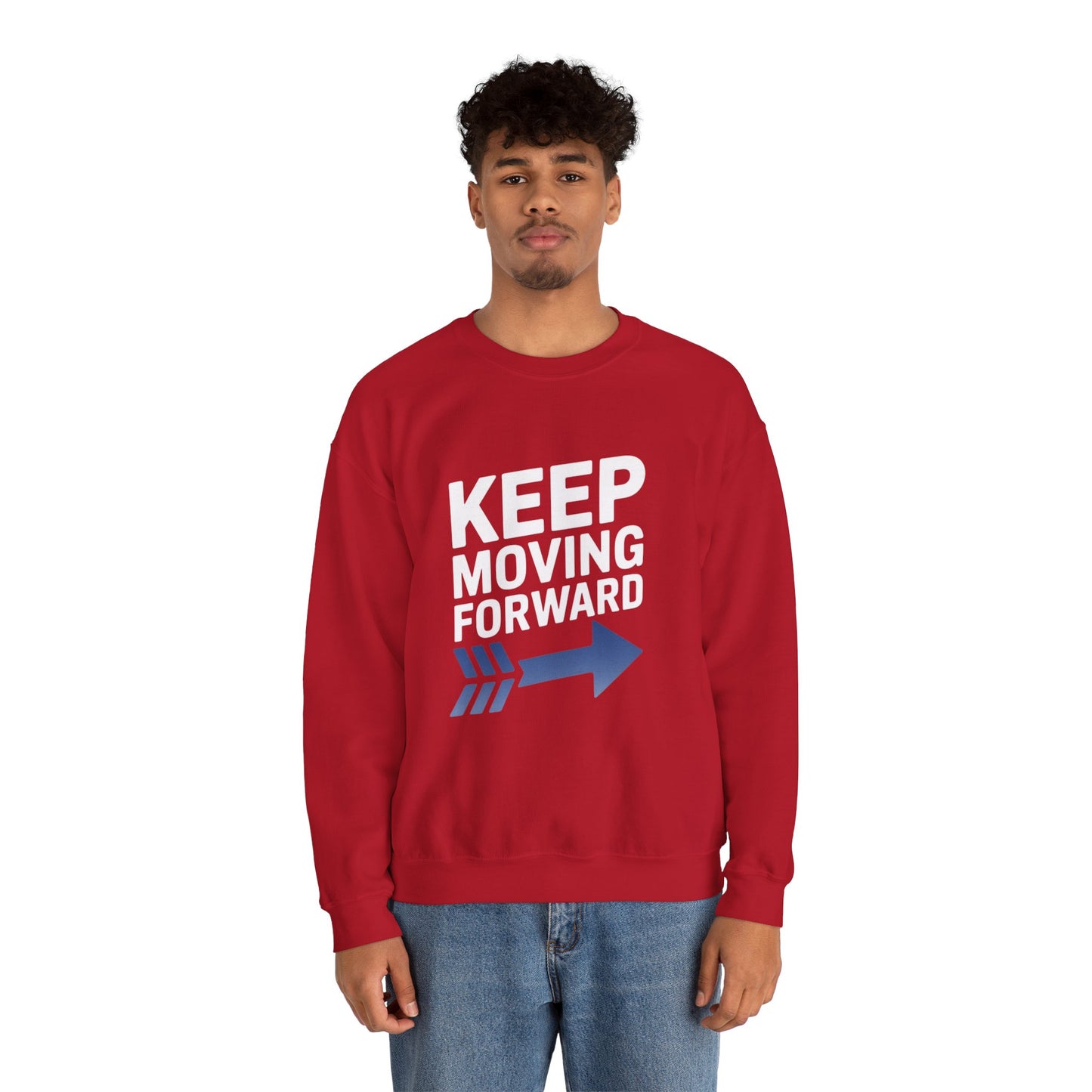 Keep Moving Forward Unisex Heavy Blend™ Crewneck Sweatshirt Gildan 18000