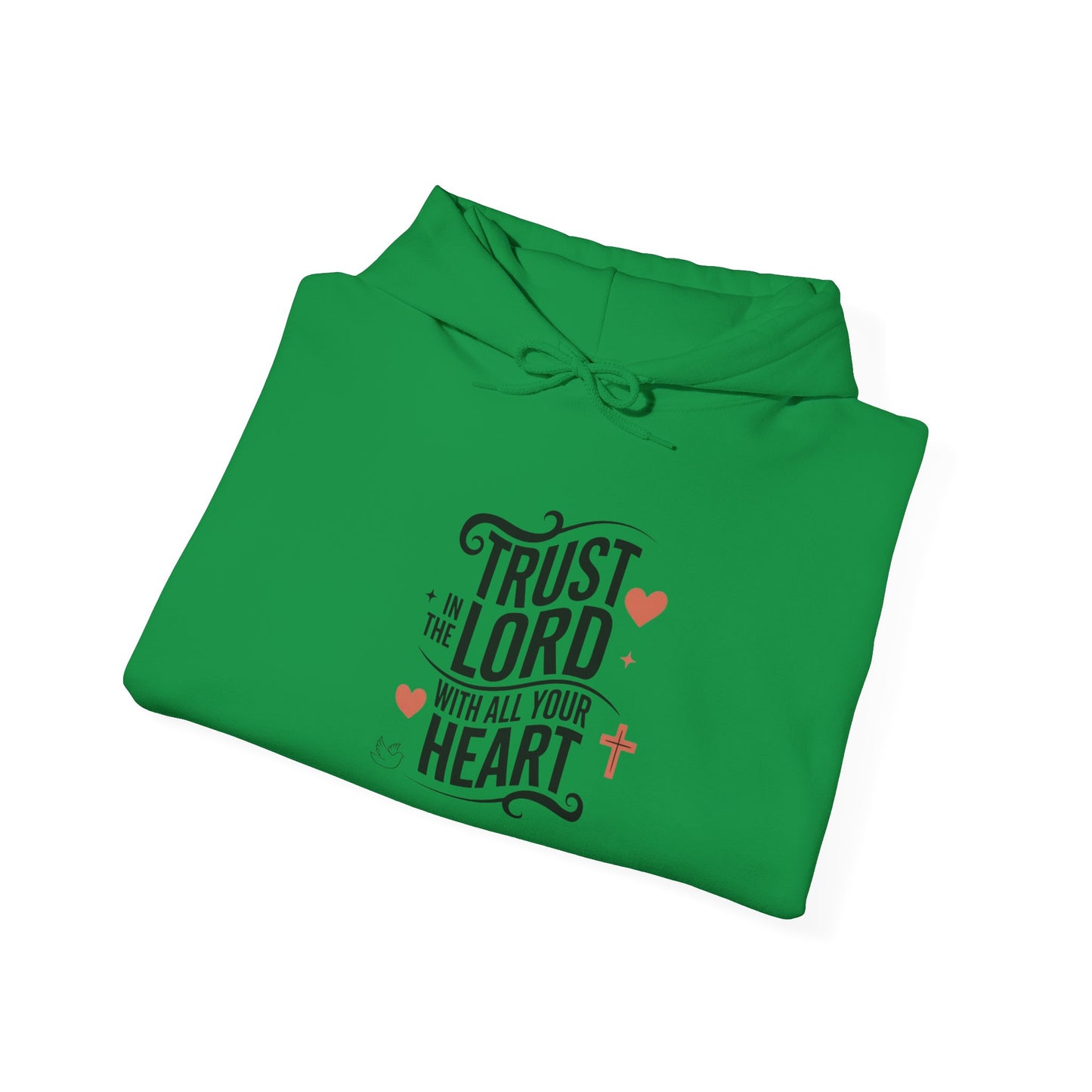 Trust In The LORD With All Your Heart Unisex Heavy Blend™ Hooded Sweatshirt