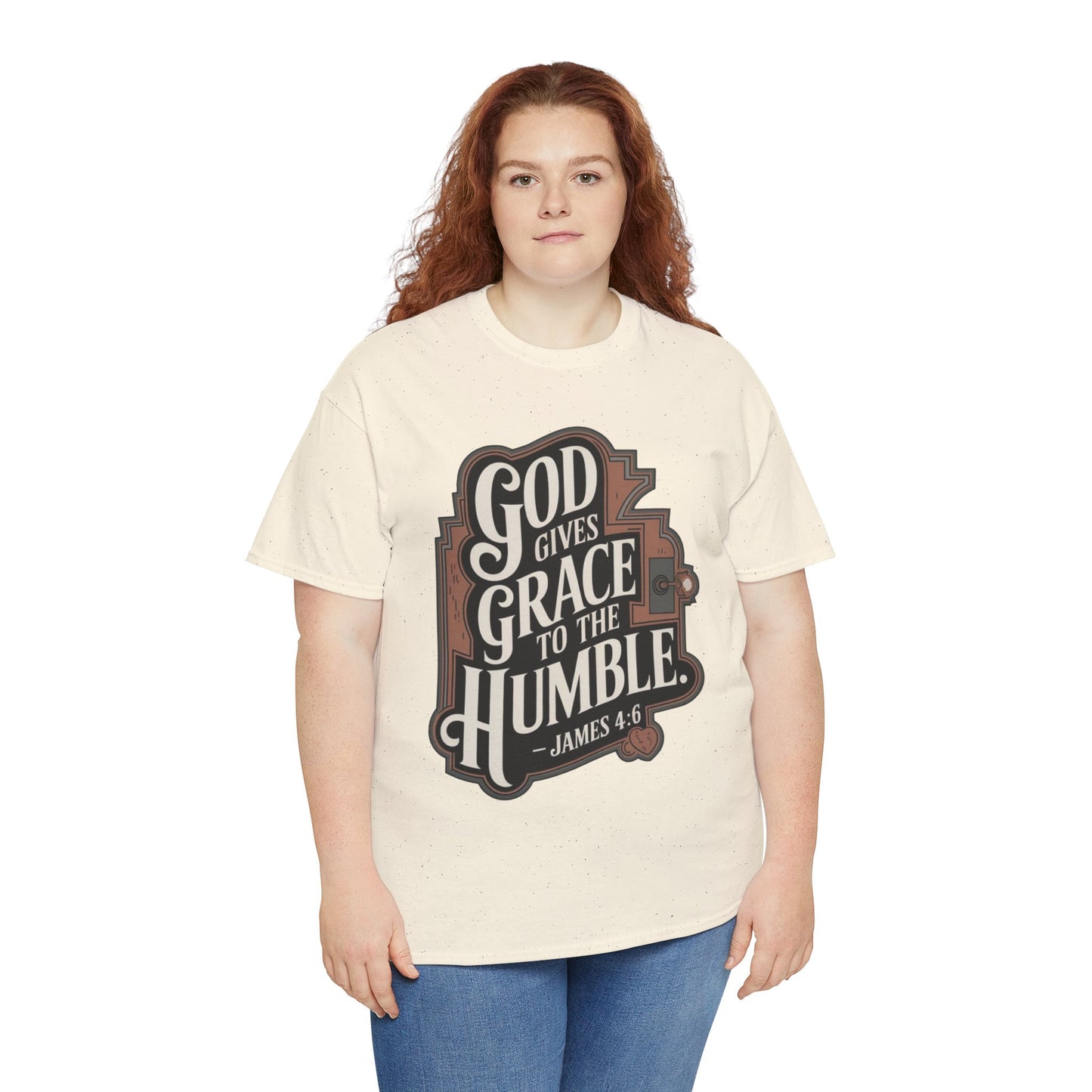 GOD Gives Grace To The Humble Unisex Heavy Cotton Tee