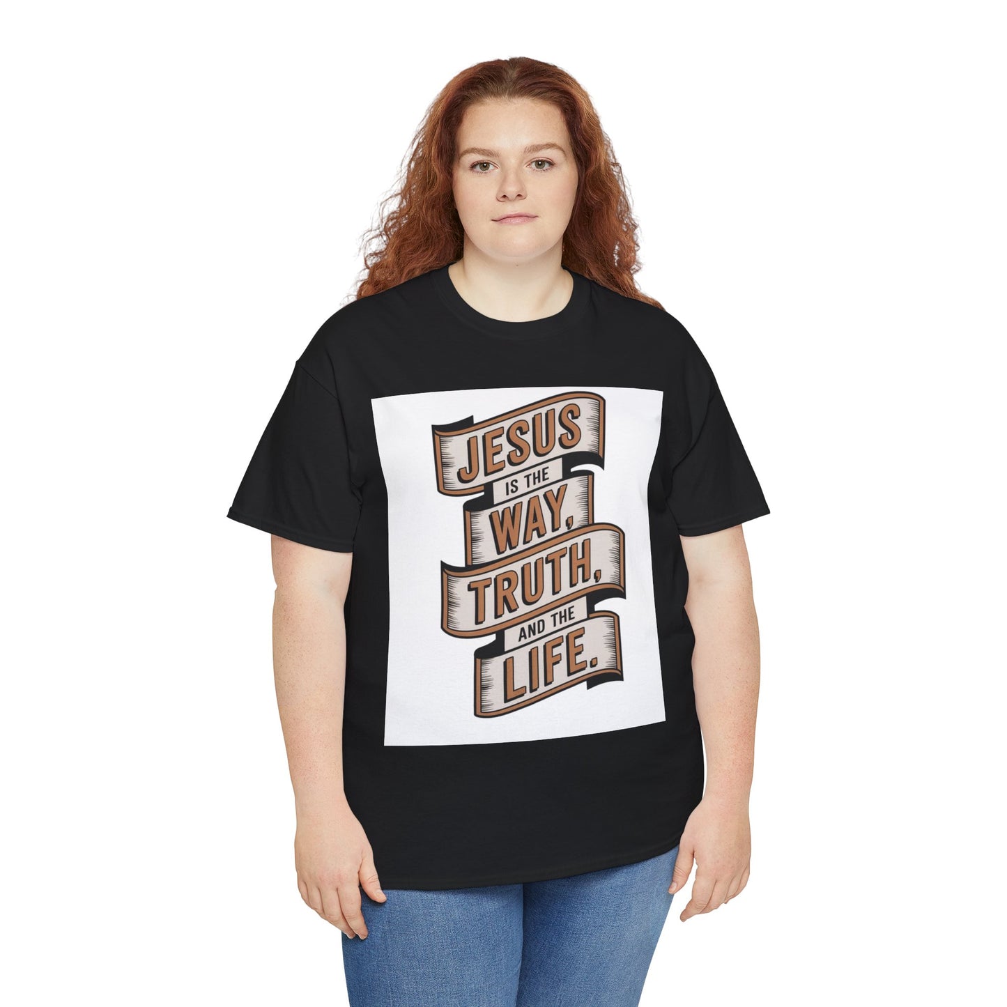 JESUS Is The Way, Truth, And The Life Unisex Heavy Cotton Tee