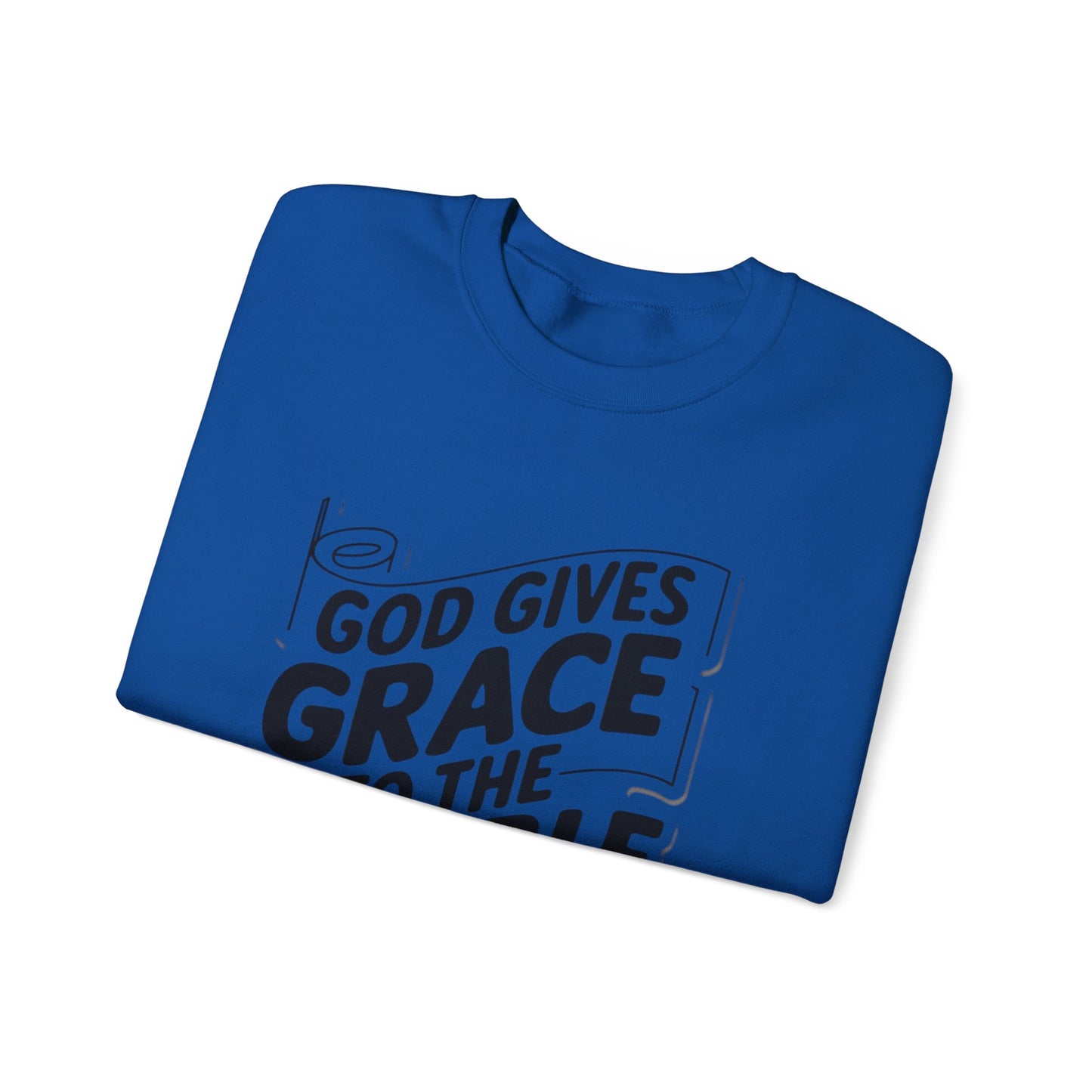 GOD Gives Grace To The Humble Unisex Heavy Blend™ Crewneck Sweatshirt