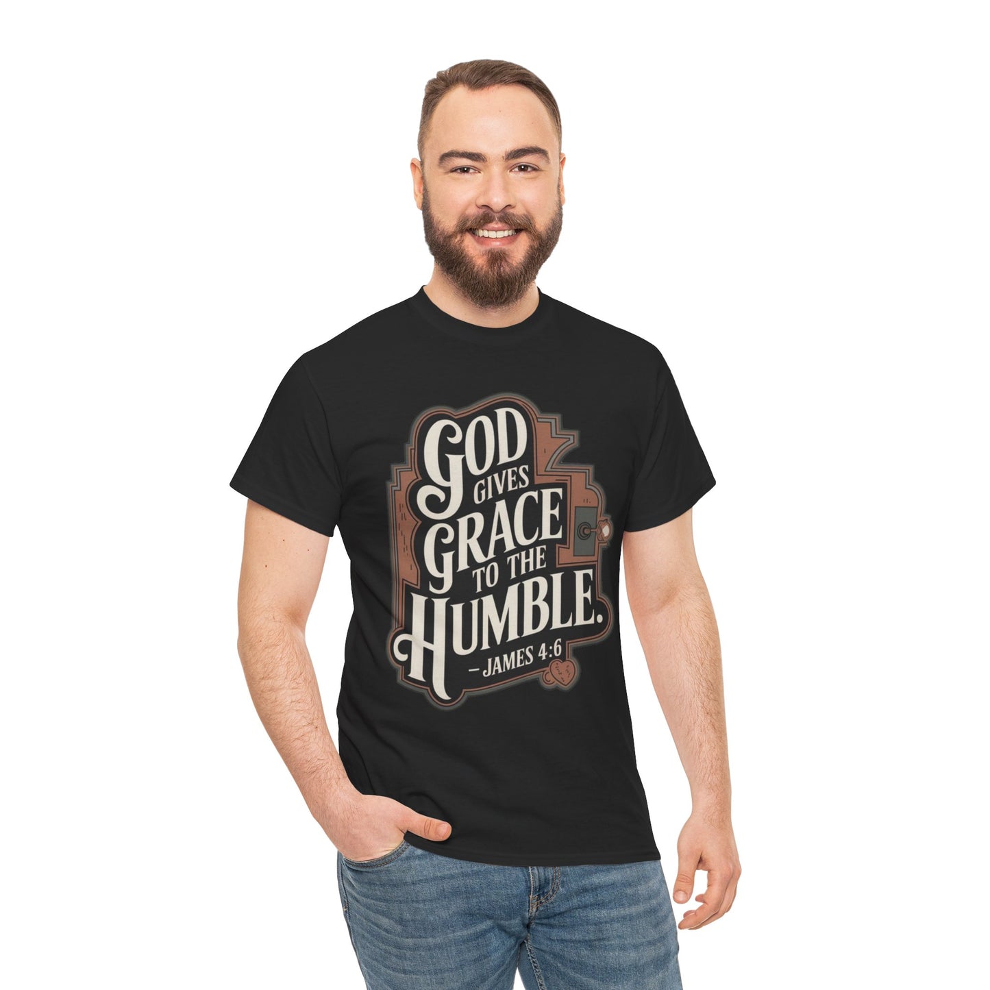 GOD Gives Grace To The Humble Unisex Heavy Cotton Tee