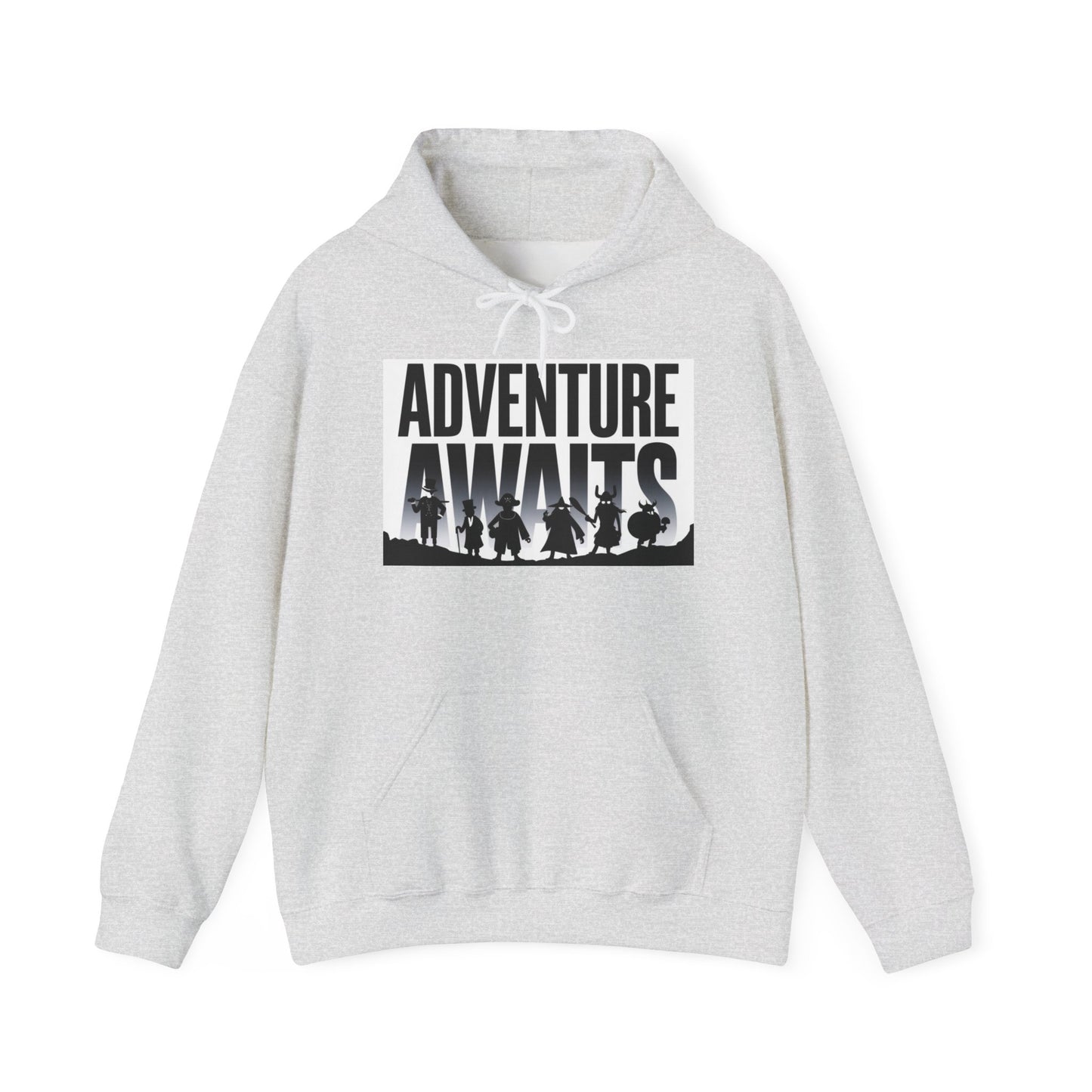 Adventure Awaits Unisex Heavy Blend™ Hoodie, Hooded Sweatshirt