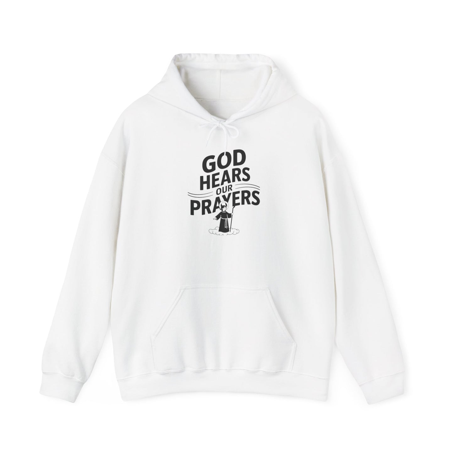 God Hears Our Prayers Unisex Heavy Blend™ Hooded Sweatshirt