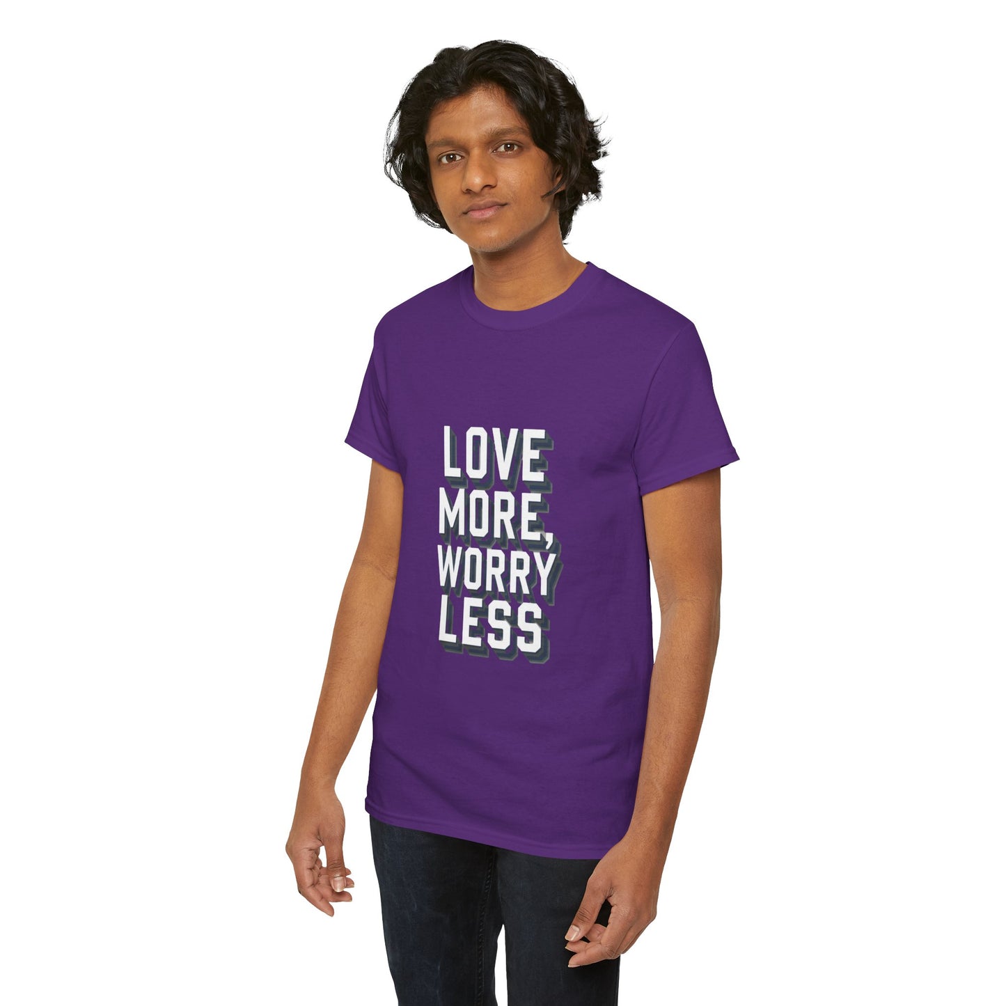 Love More Worry Less Tee Gildan 5000