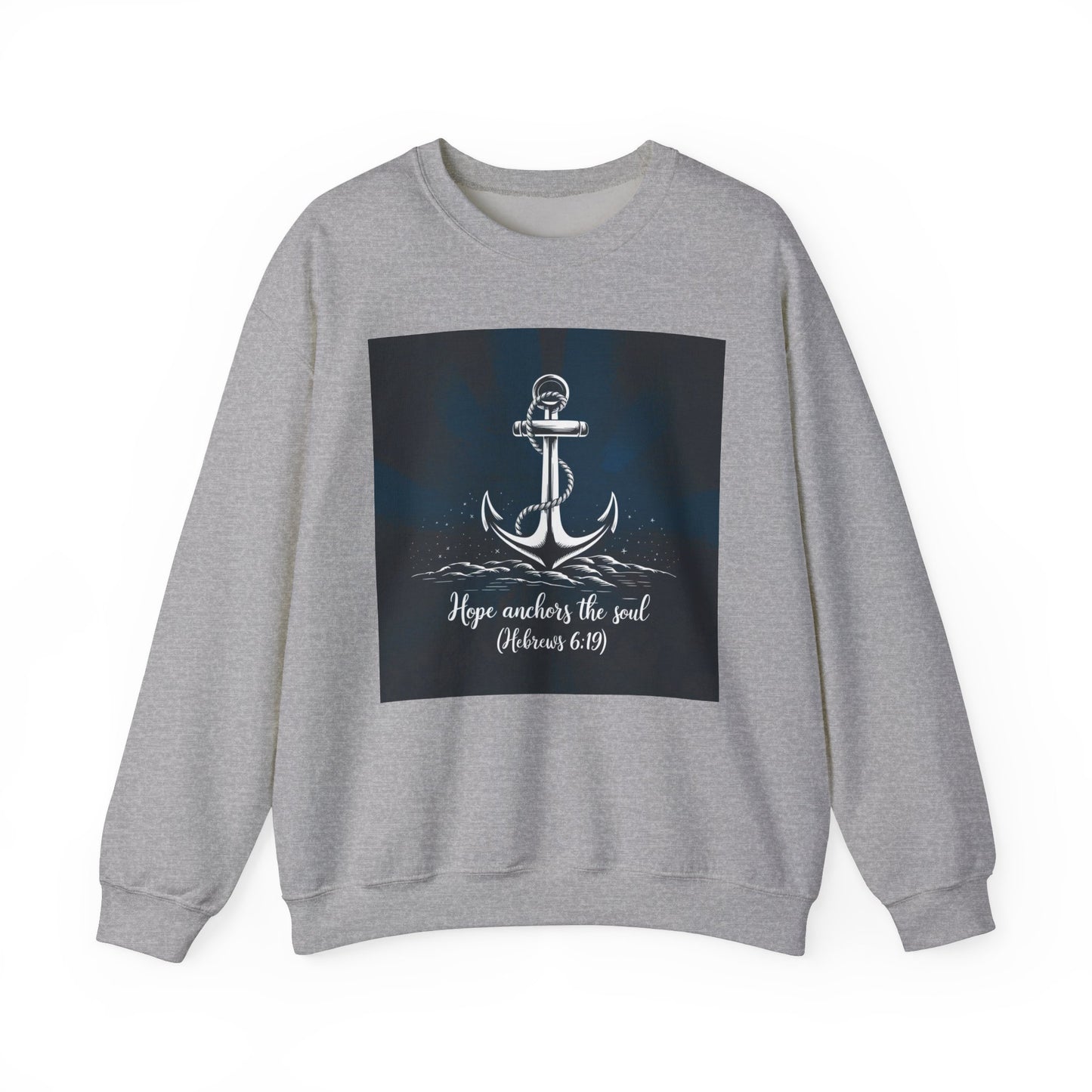 Hope Anchors The Soul  Unisex Heavy Blend™ Crewneck Sweatshirt