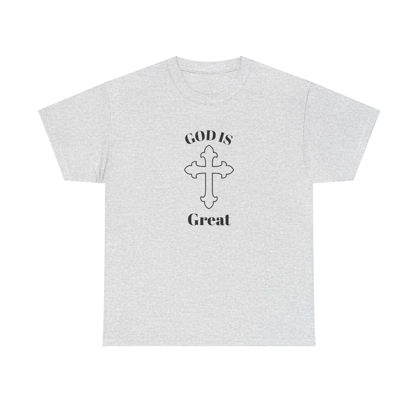 Religious Graphic Tee - GOD Is Great Unisex Heavy Cotton Tee