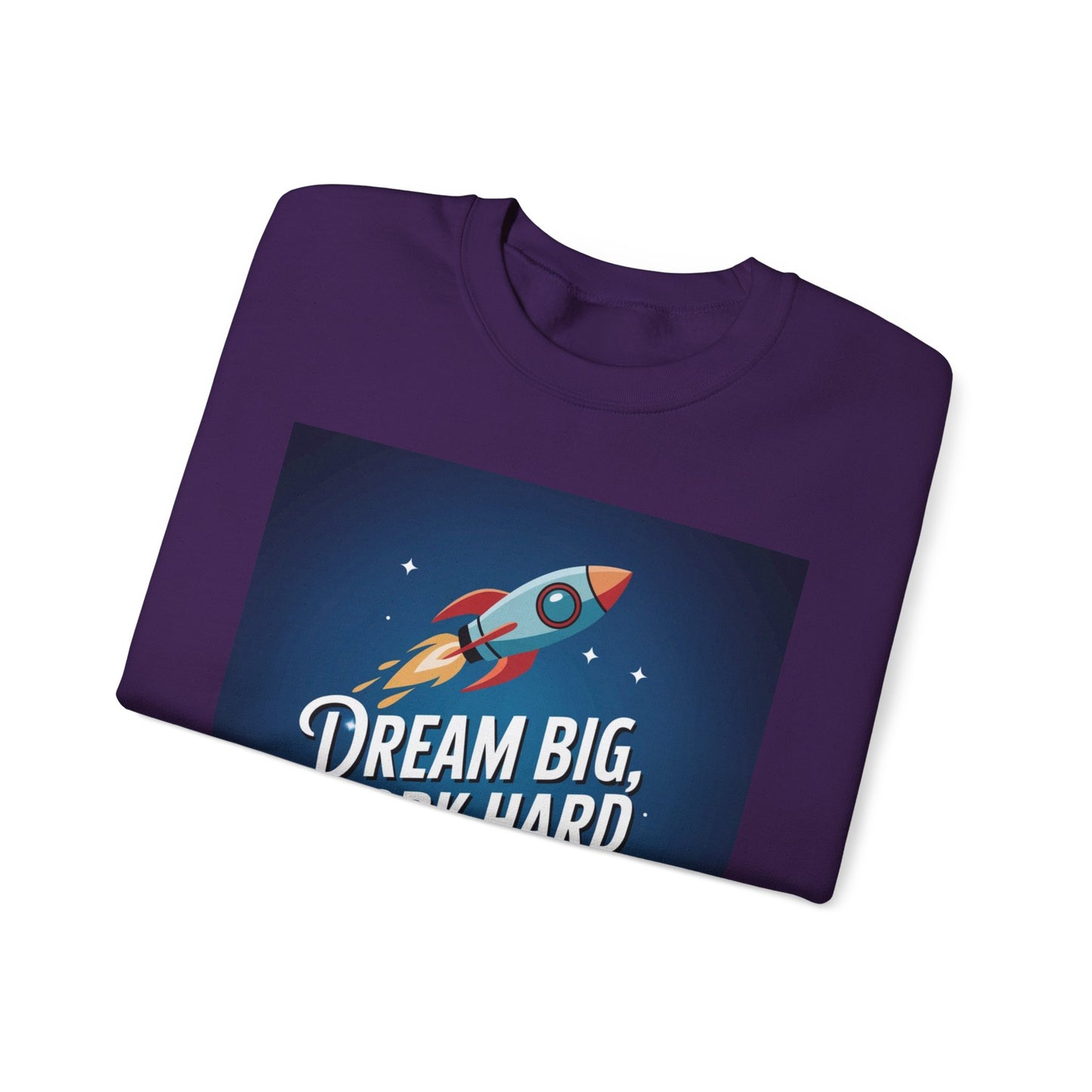 Dream Big Work Hard Unisex Heavy Blend™ Crewneck Sweatshirt Gildan 18000