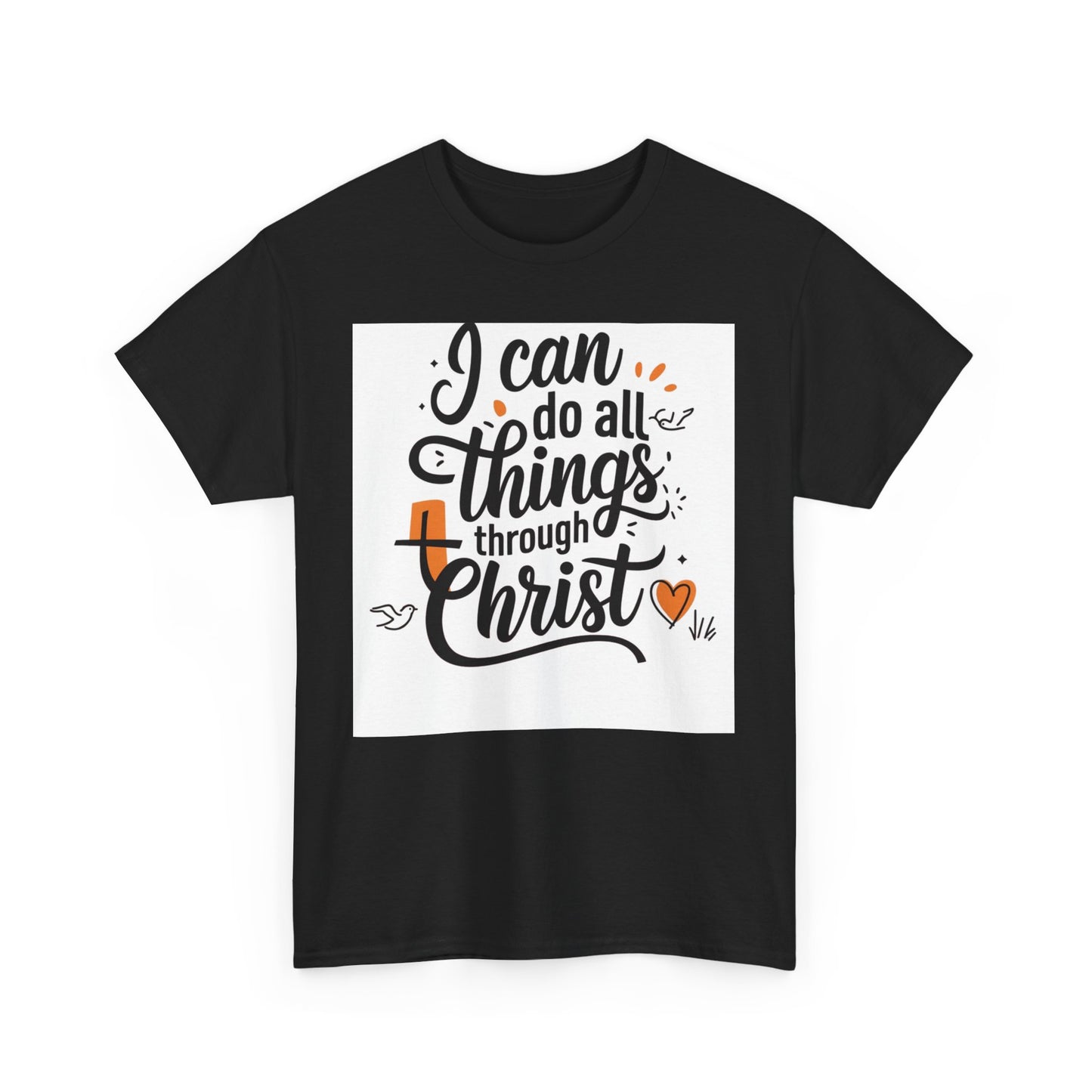 I Can Do All Things Through Christ Unisex Heavy Cotton Tee