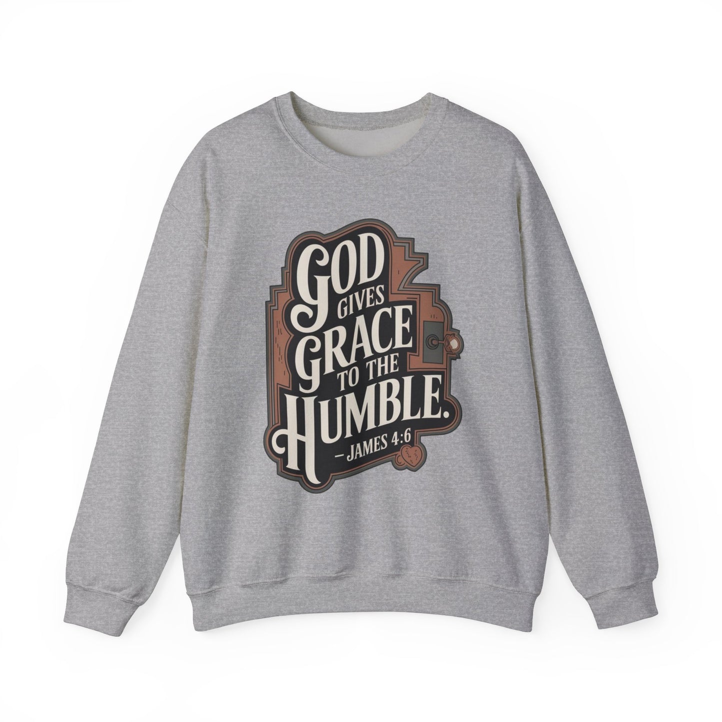 GOD Gives Grace To The Humble Sweatshirt Unisex Heavy Blend™ Crewneck