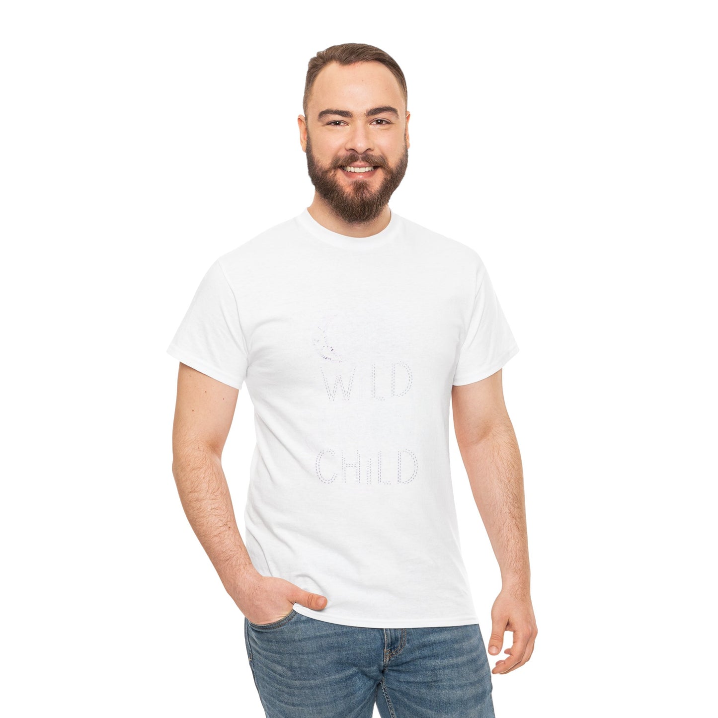 Stay Wild Moon Child Unisex Heavy Cotton Tee