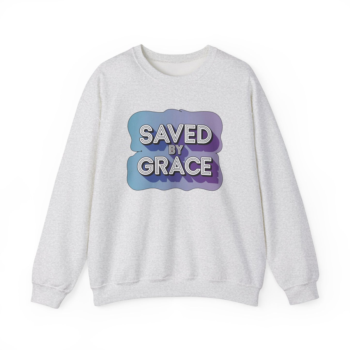 Saved By Grace  Unisex Heavy Blend™ Crewneck Sweatshirt