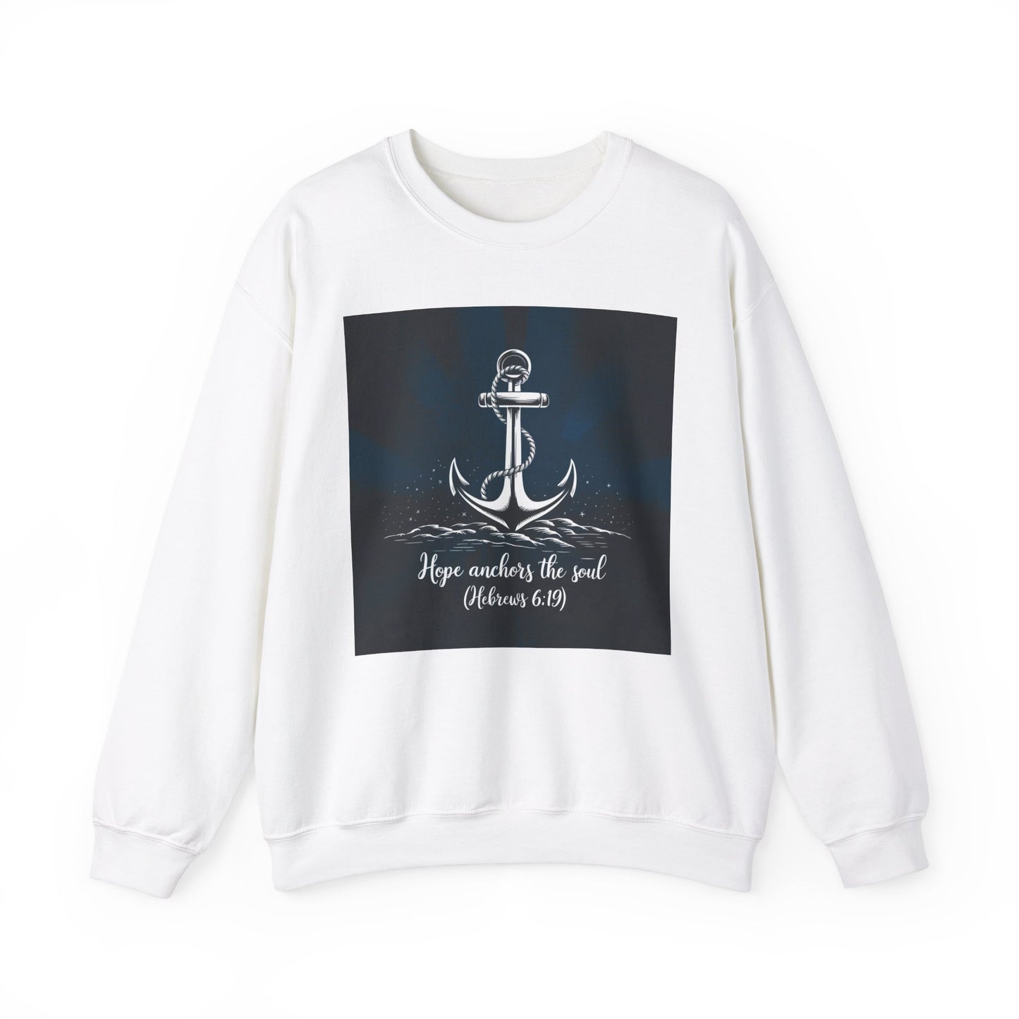 Hope Anchors The Soul  Unisex Heavy Blend™ Crewneck Sweatshirt