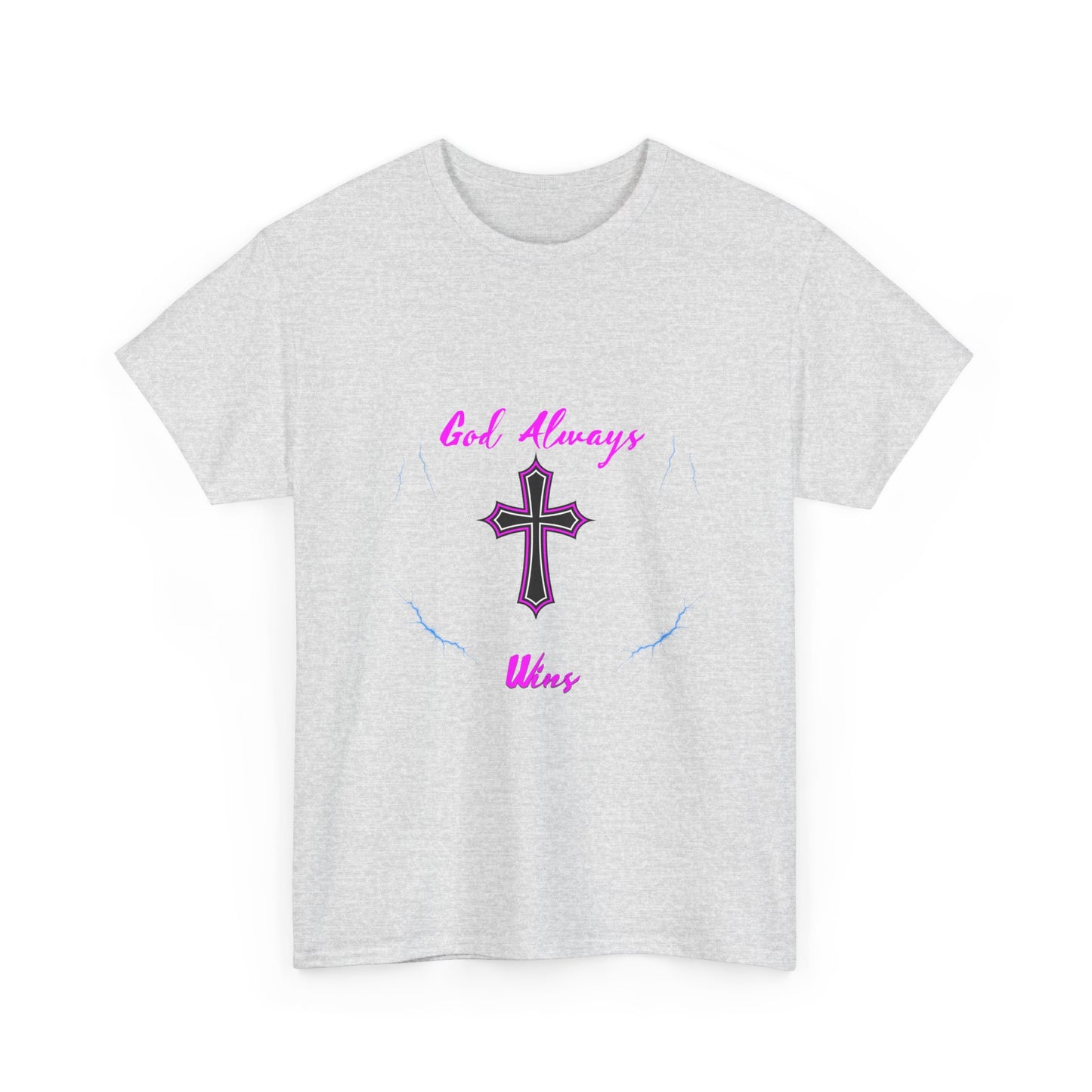 GOD always Wins Unisex Heavy Cotton Tee