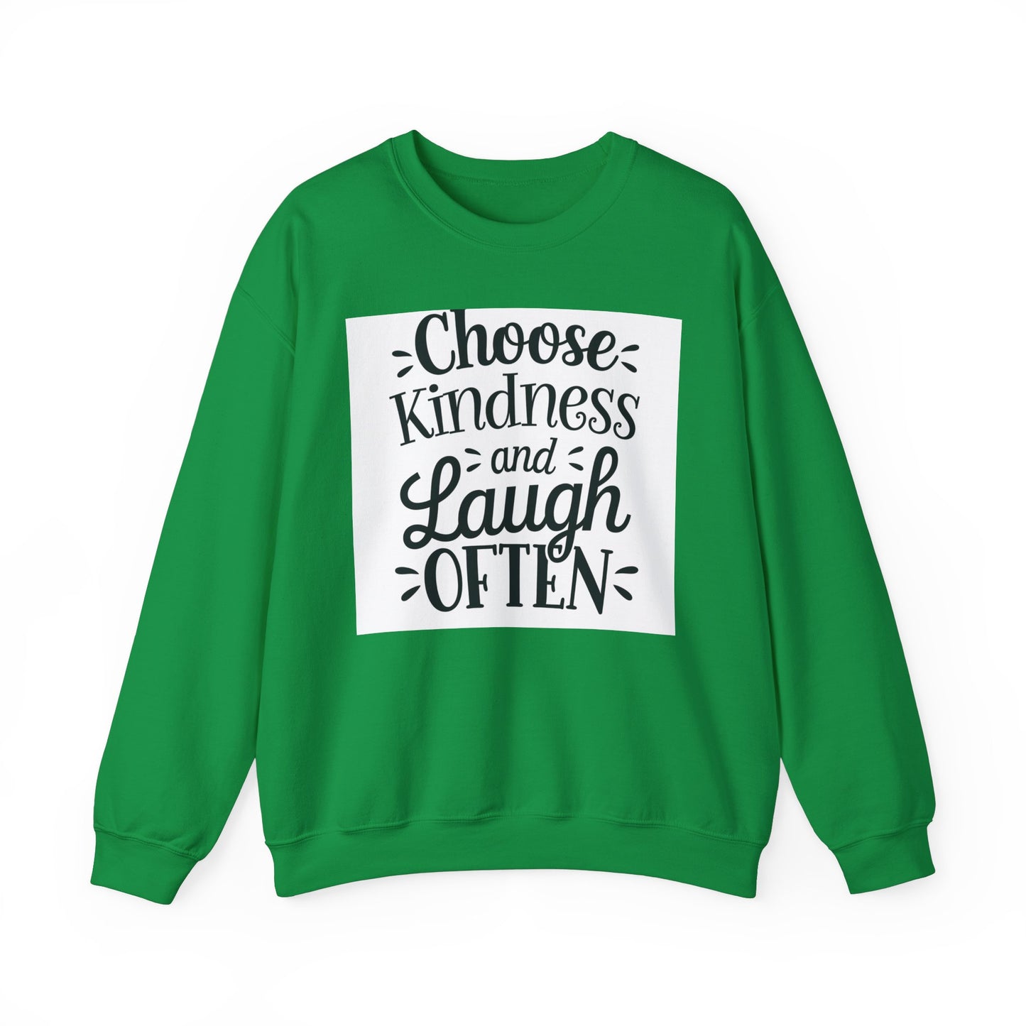 Choose Kindness And Laugh OFTEN Unisex Heavy Blend™ Crewneck Sweatshirt Gildan 18000