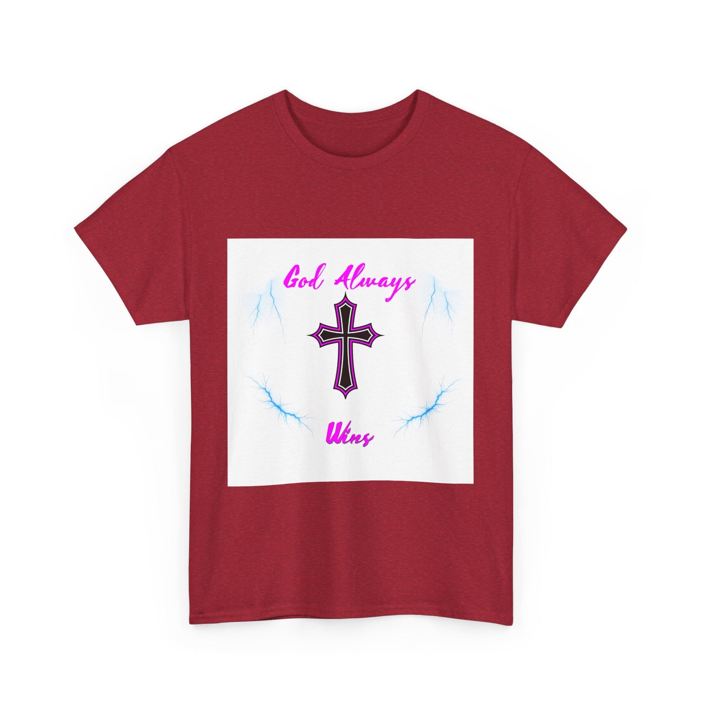 GOD Always Wins Unisex Heavy Cotton Tee