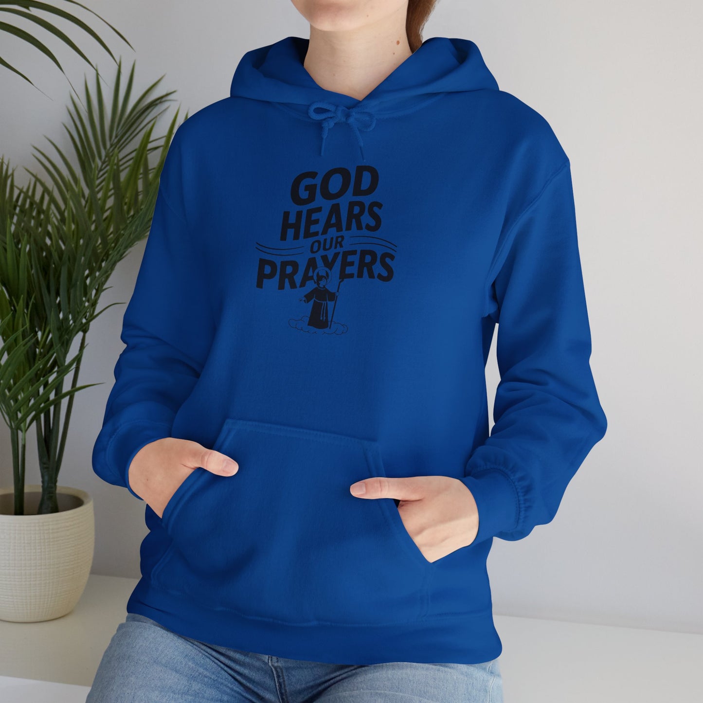 God Hears Our Prayers Unisex Heavy Blend™ Hooded Sweatshirt