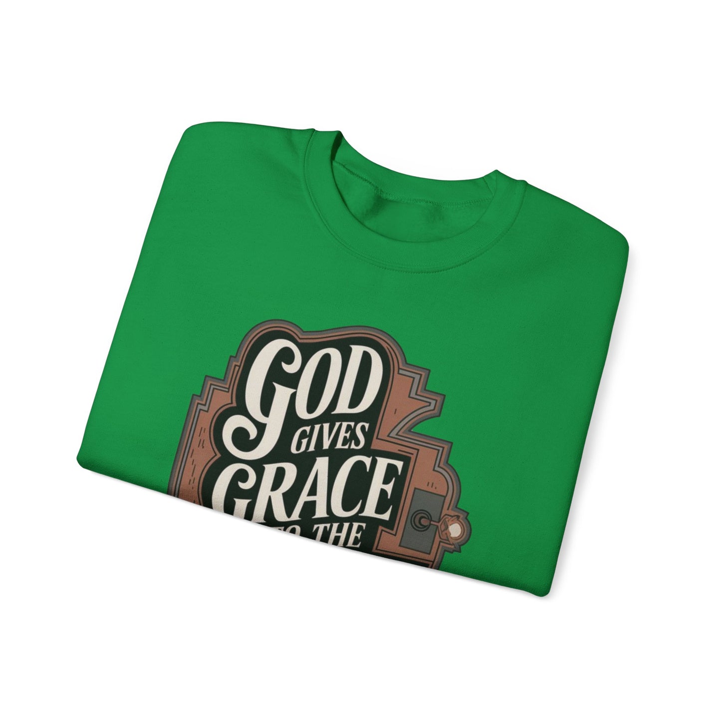 GOD Gives Grace To The Humble Sweatshirt Unisex Heavy Blend™ Crewneck