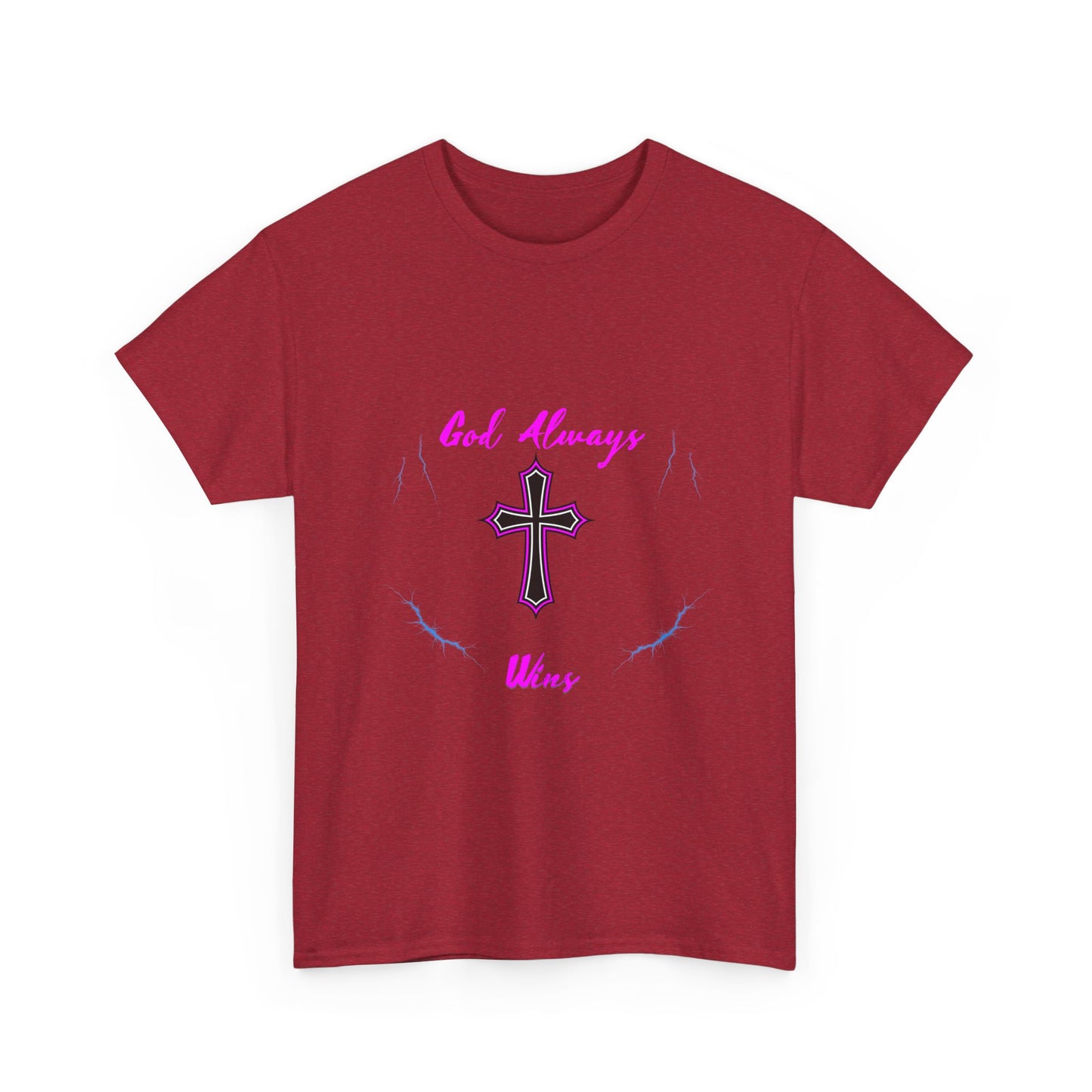 GOD always Wins Unisex Heavy Cotton Tee