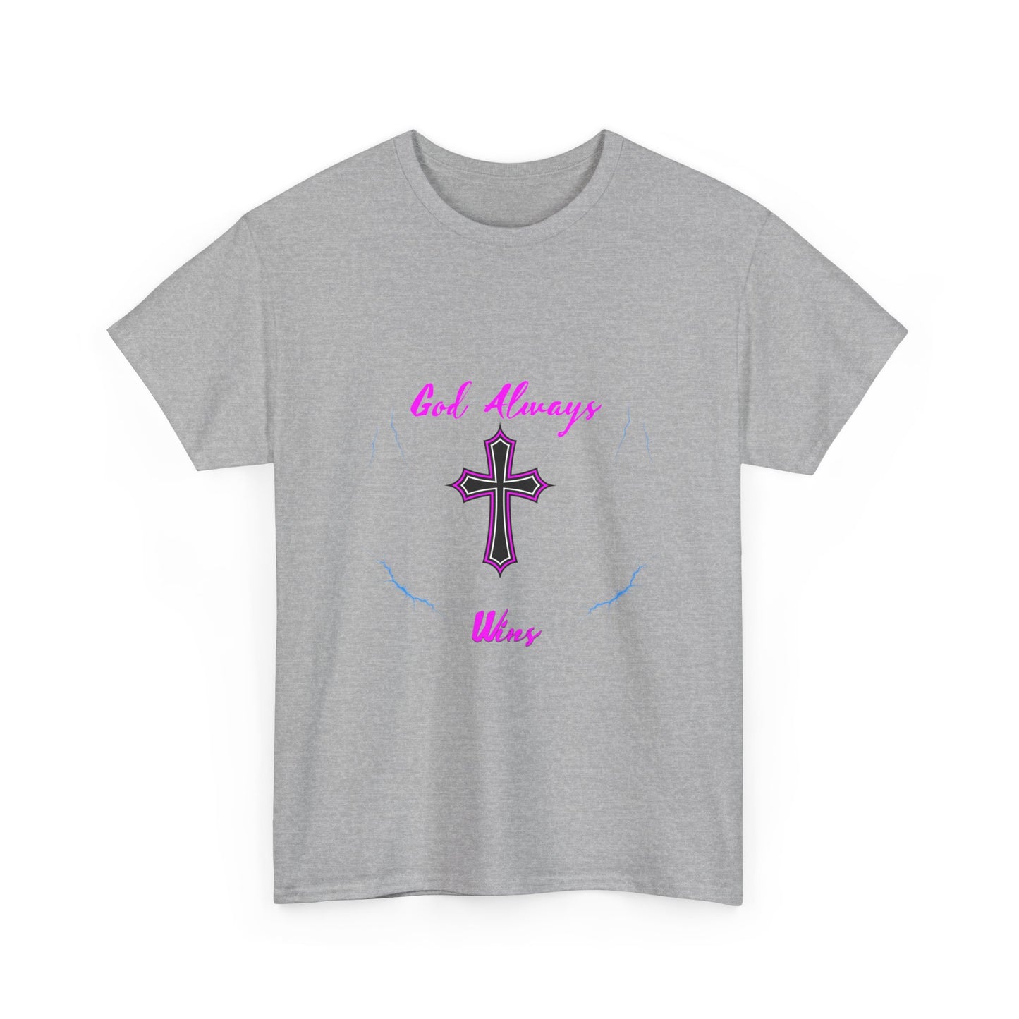 GOD always Wins Unisex Heavy Cotton Tee