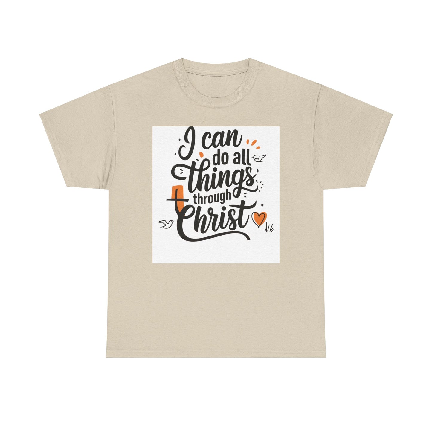 I Can Do All Things Through Christ Unisex Heavy Cotton Tee