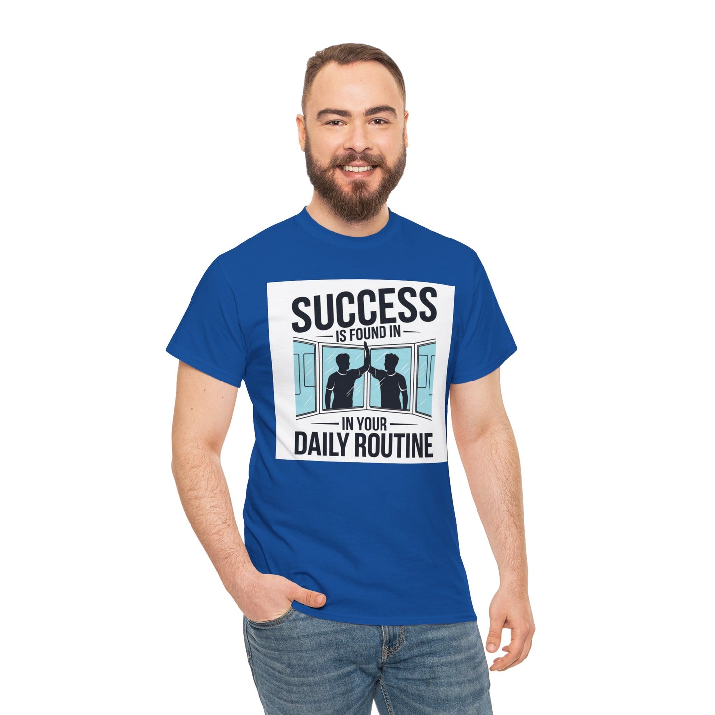 Success Is Found In Your Daily Routine Unisex Heavy Cotton Tee