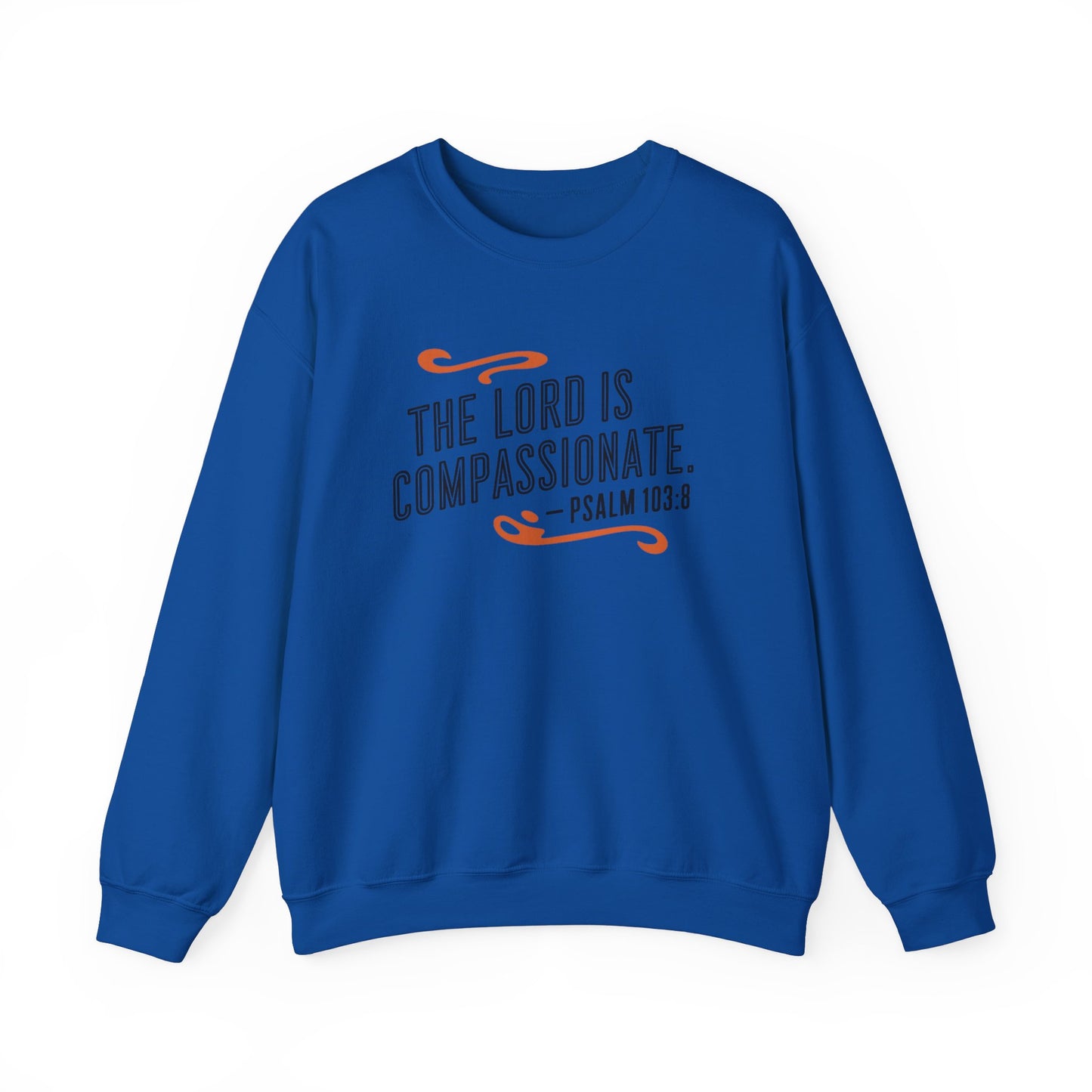 The LORD Is Compassionate Unisex Heavy Blend™ Crewneck Sweatshirt