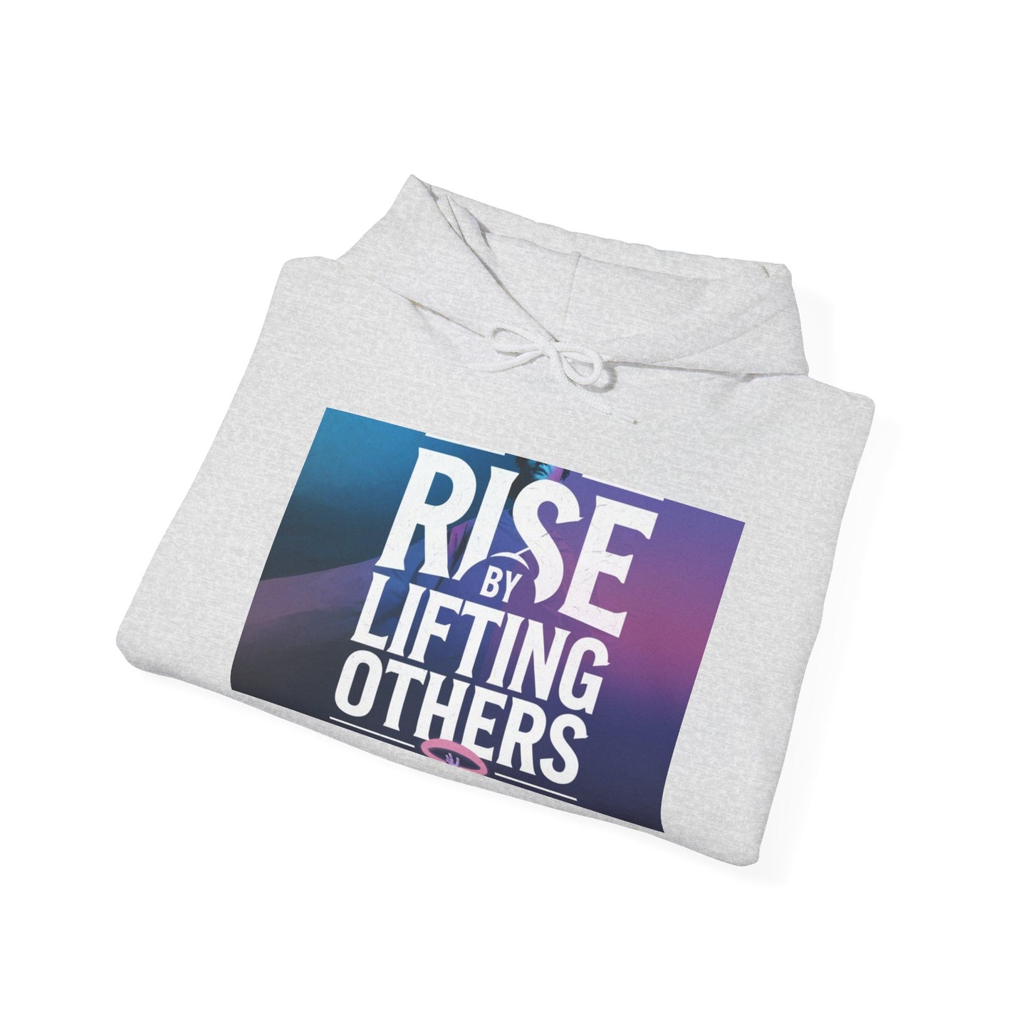 Rise By Lifting Others Hoodie - Inspirational Unisex Hooded Sweatshirt Gildan 18500