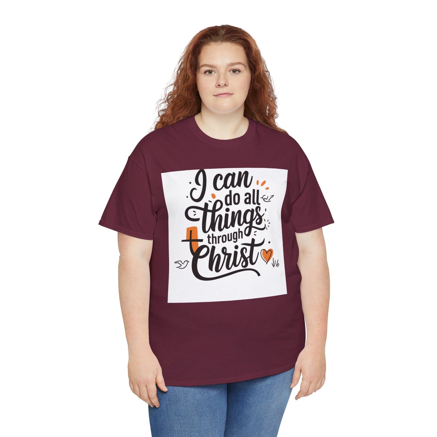 I Can Do All Things Through Christ Unisex Heavy Cotton Tee