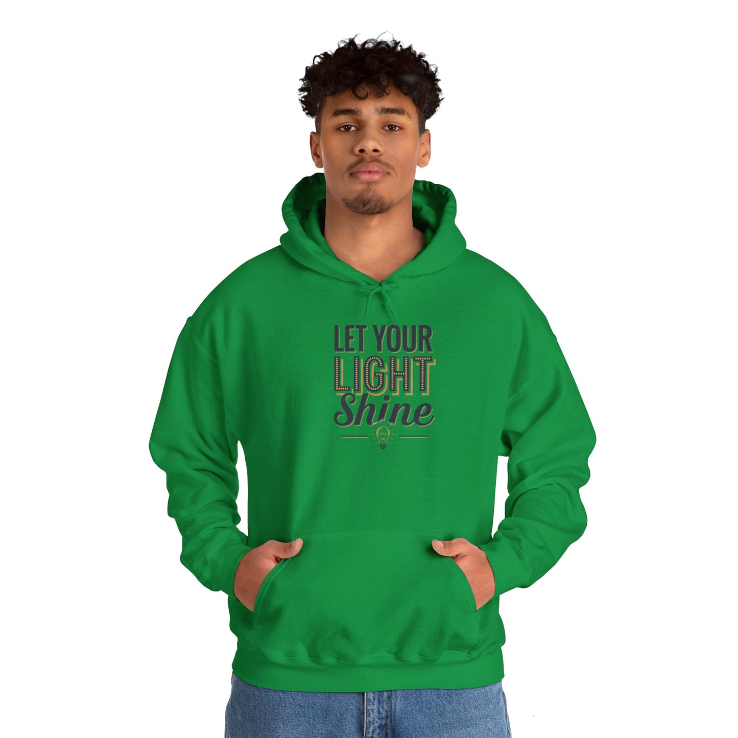 Let Your Light Shine Hooded Sweatshirt Hoodie Gildan 18500