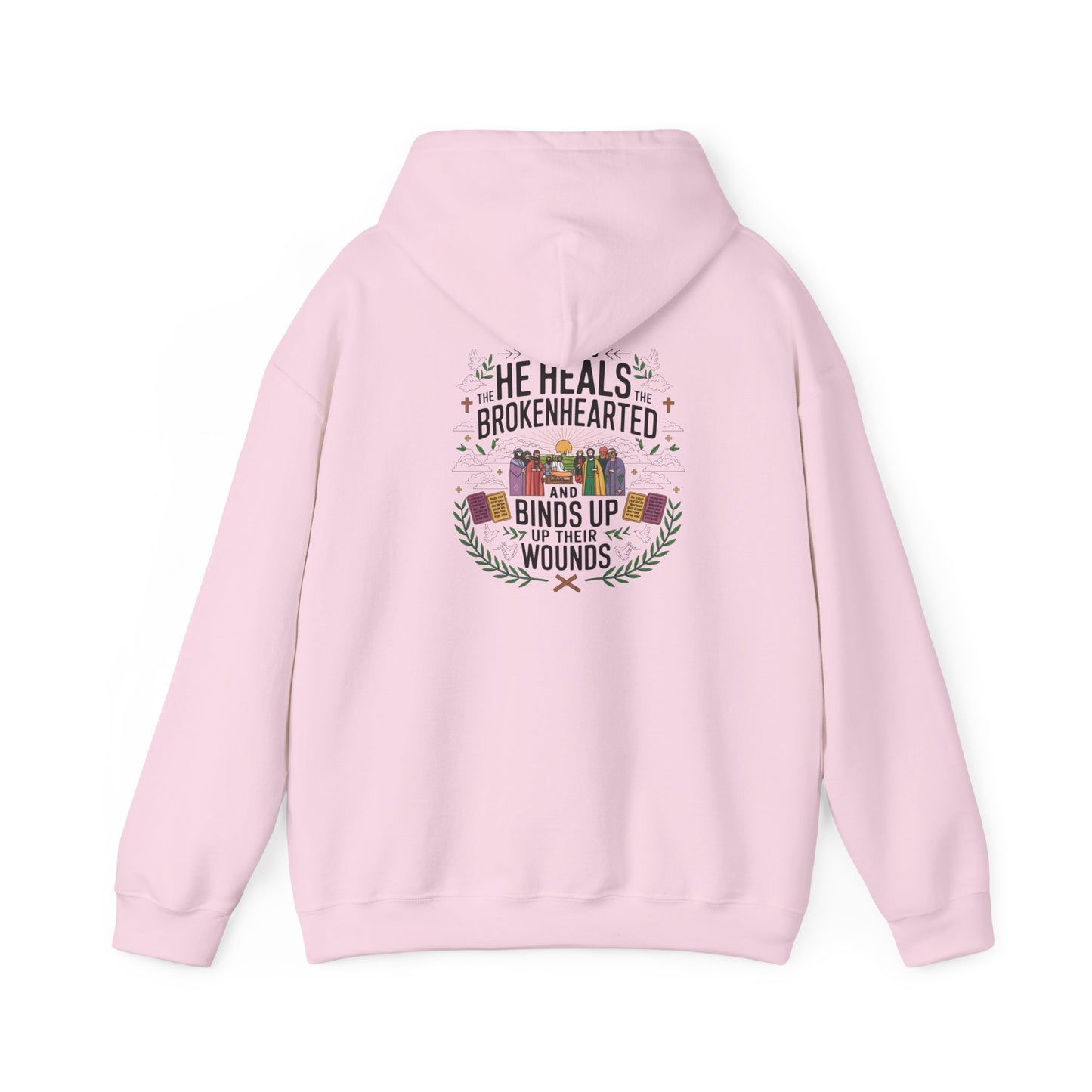 It Is GOD Who Arms Me With Strength And Keeps My Way Secure Unisex Heavy Blend™ Hooded Sweatshirt Hoodie