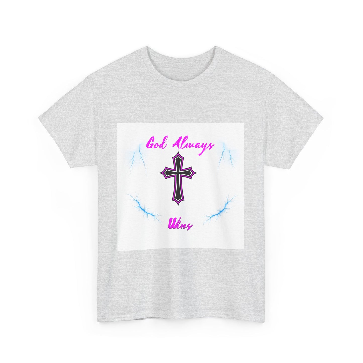 GOD Always Wins Unisex Heavy Cotton Tee