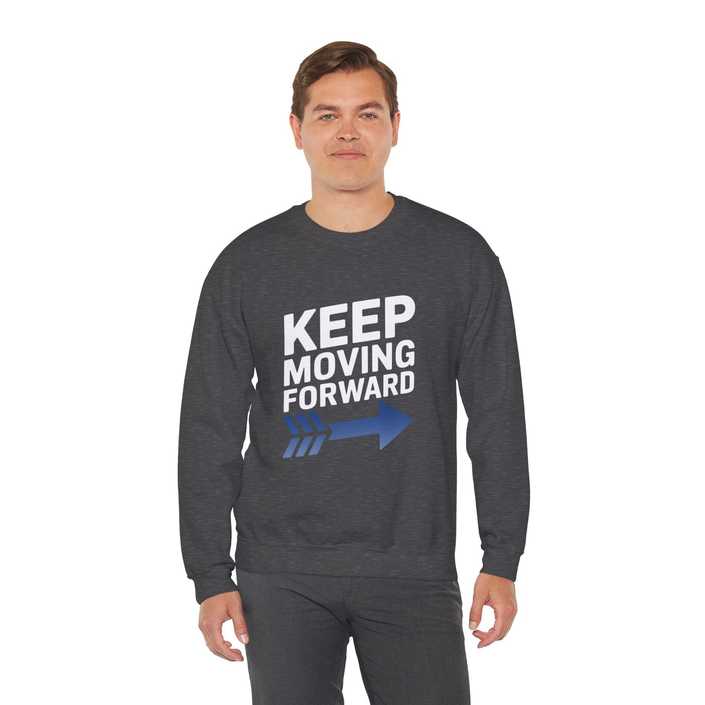 Keep Moving Forward Unisex Heavy Blend™ Crewneck Sweatshirt Gildan 18000