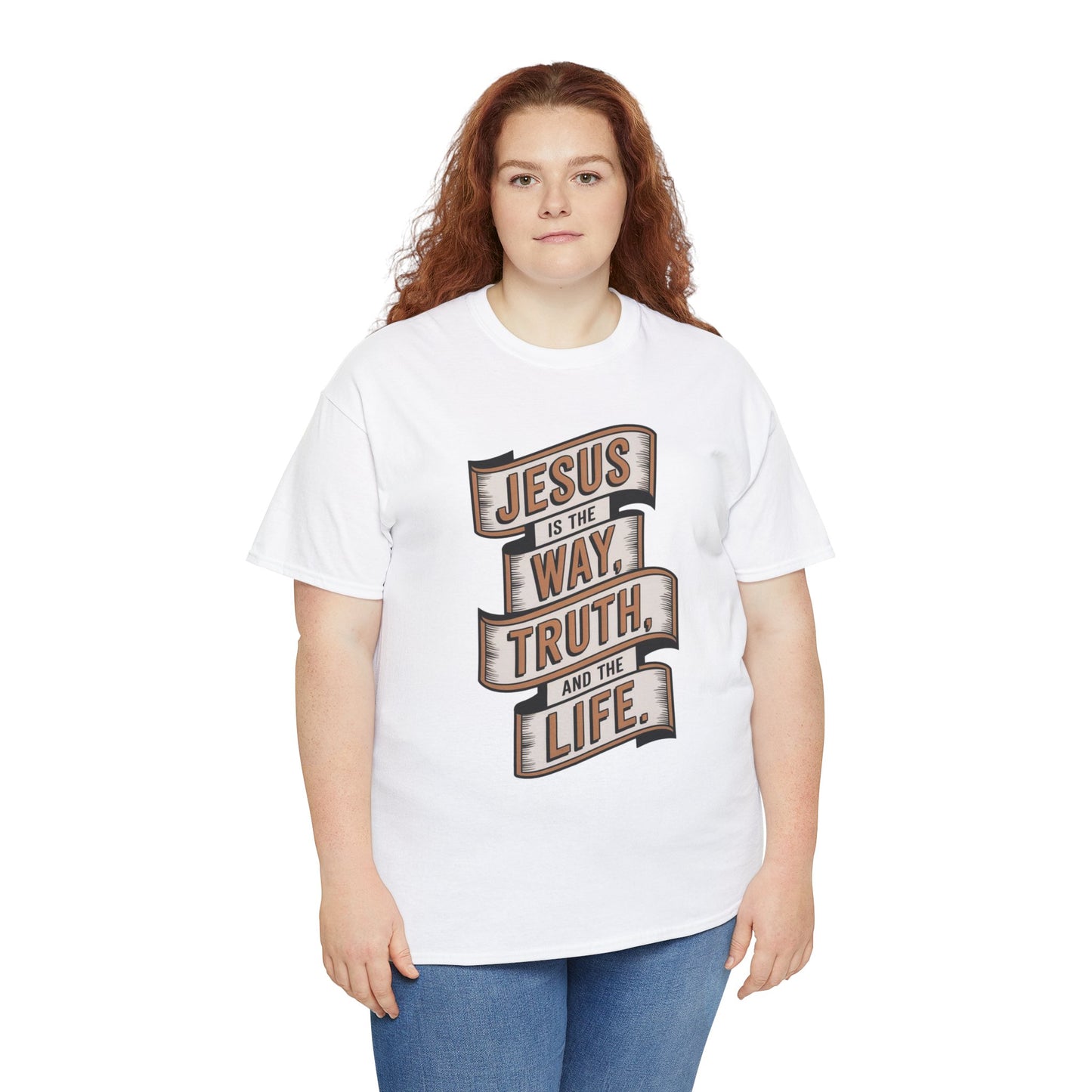 JESUS Is The Way, Truth, And The Life Unisex Heavy Cotton Tee