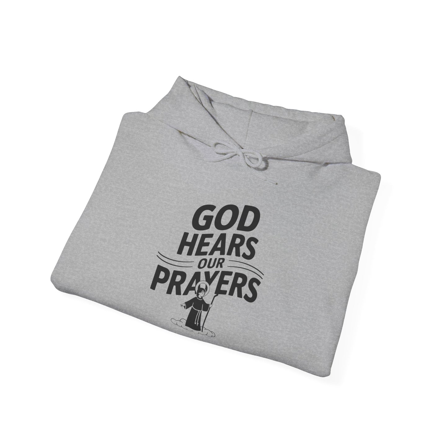 God Hears Our Prayers Unisex Heavy Blend™ Hooded Sweatshirt