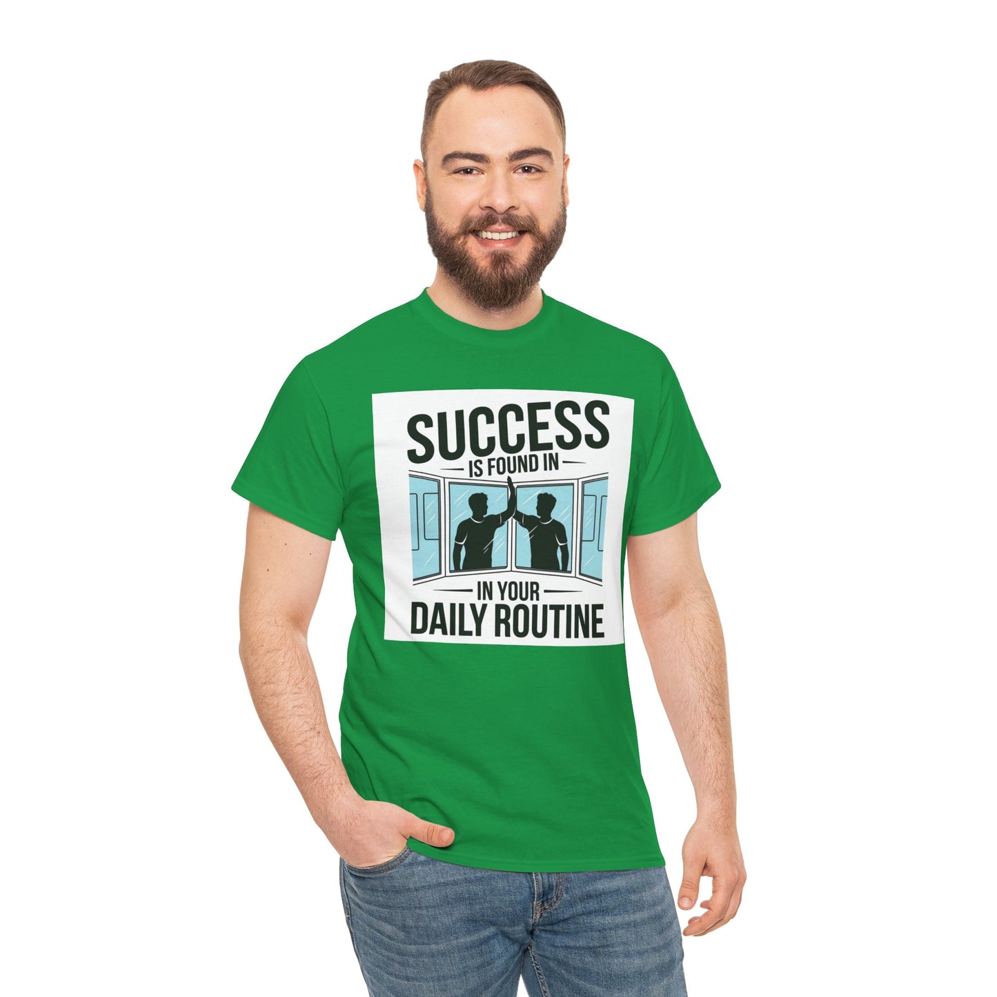 Success Is Found In Your Daily Routine Unisex Heavy Cotton Tee