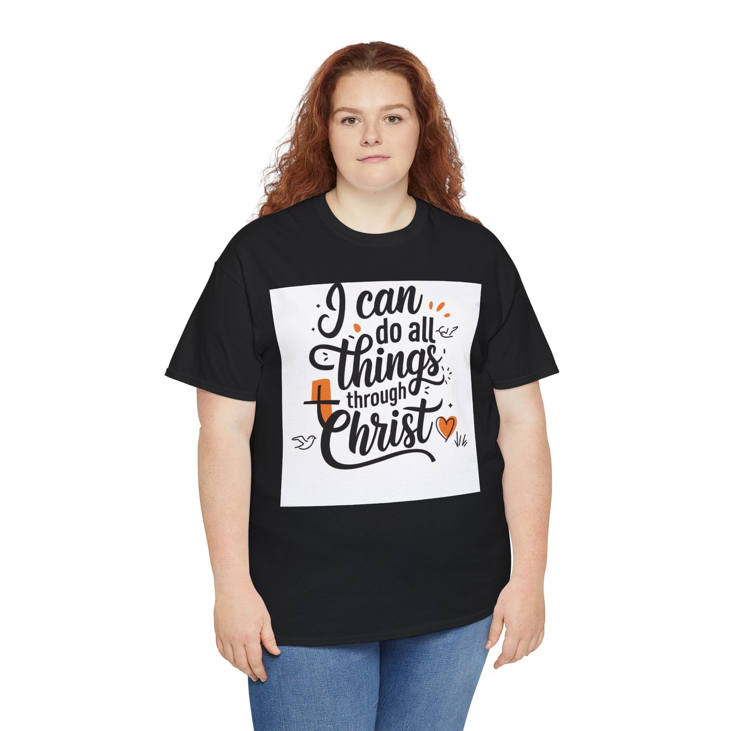 I Can Do All Things Through Christ Unisex Heavy Cotton Tee