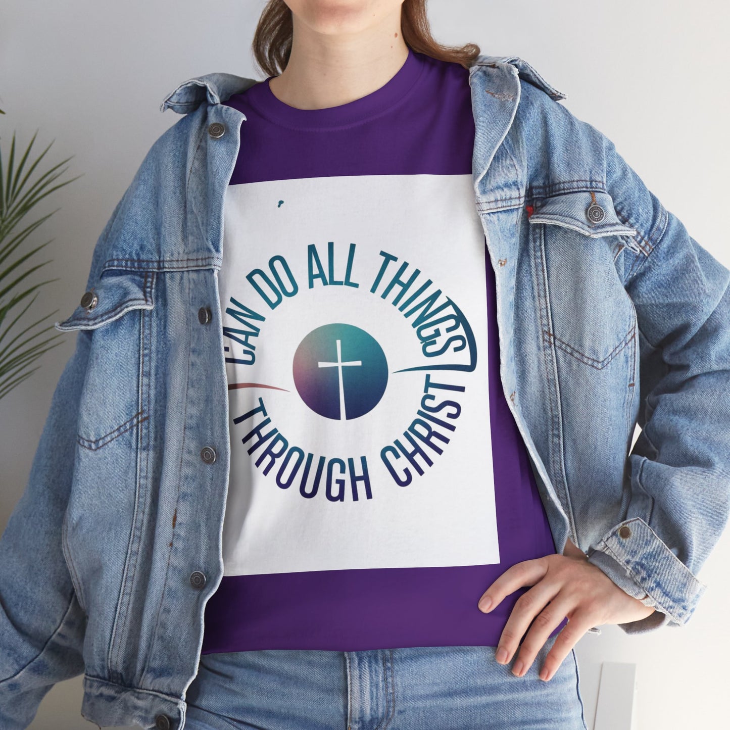 I Can Do All Things through Christ Unisex Heavy Cotton Tee