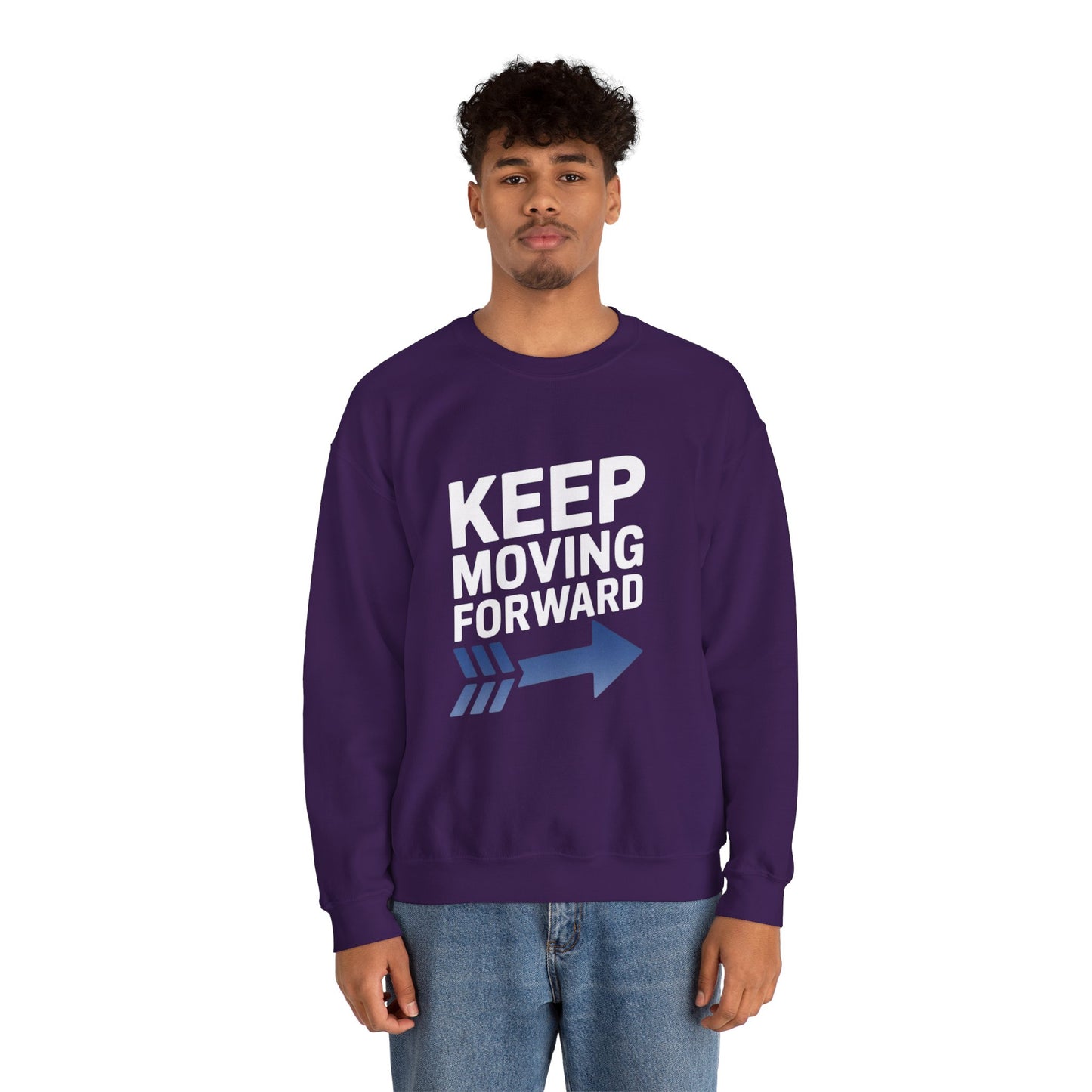 Keep Moving Forward Unisex Heavy Blend™ Crewneck Sweatshirt Gildan 18000