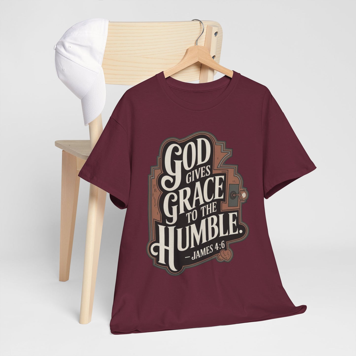 GOD Gives Grace To The Humble Unisex Heavy Cotton Tee