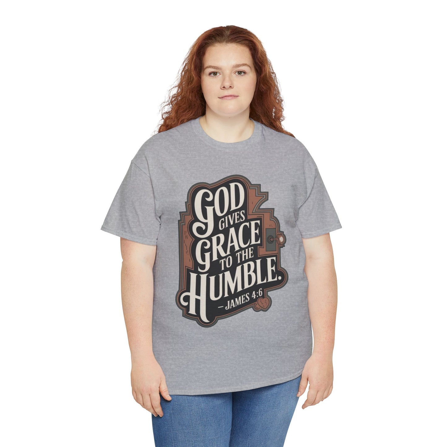 GOD Gives Grace To The Humble Unisex Heavy Cotton Tee