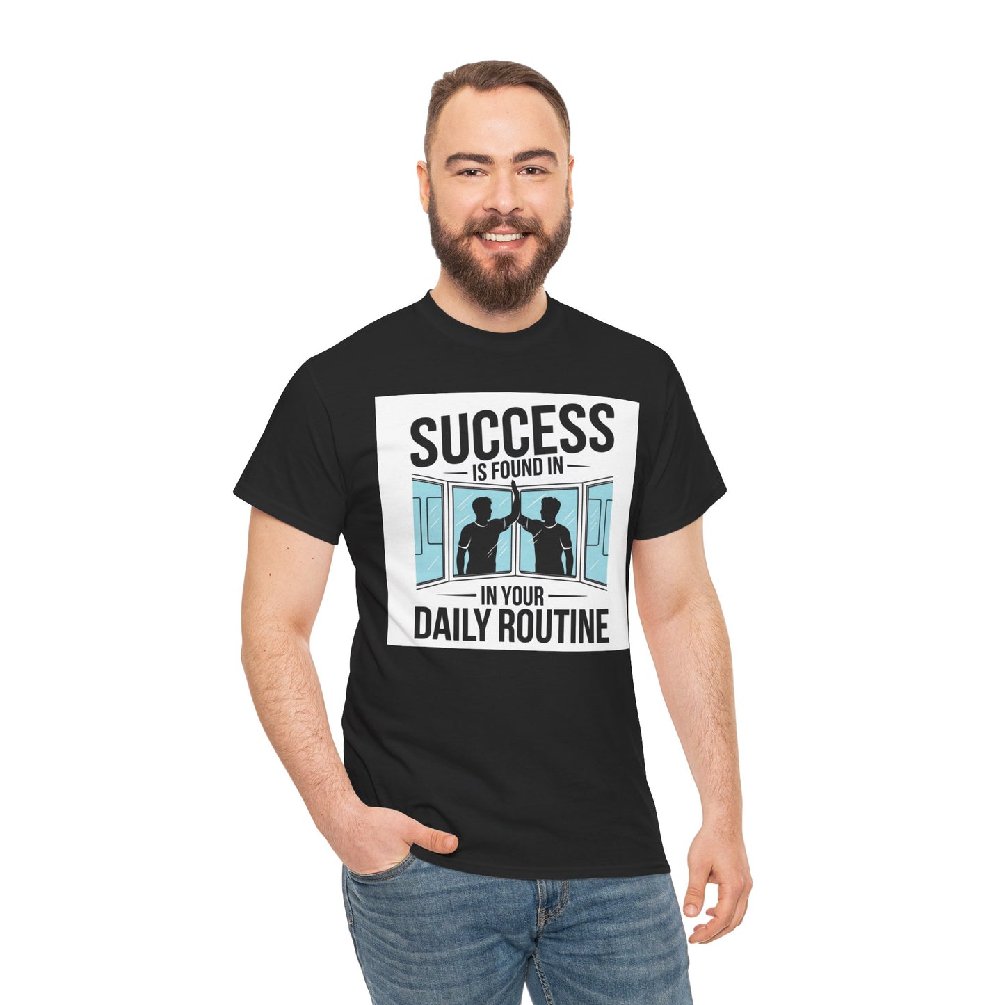 Success Is Found In Your Daily Routine Unisex Heavy Cotton Tee