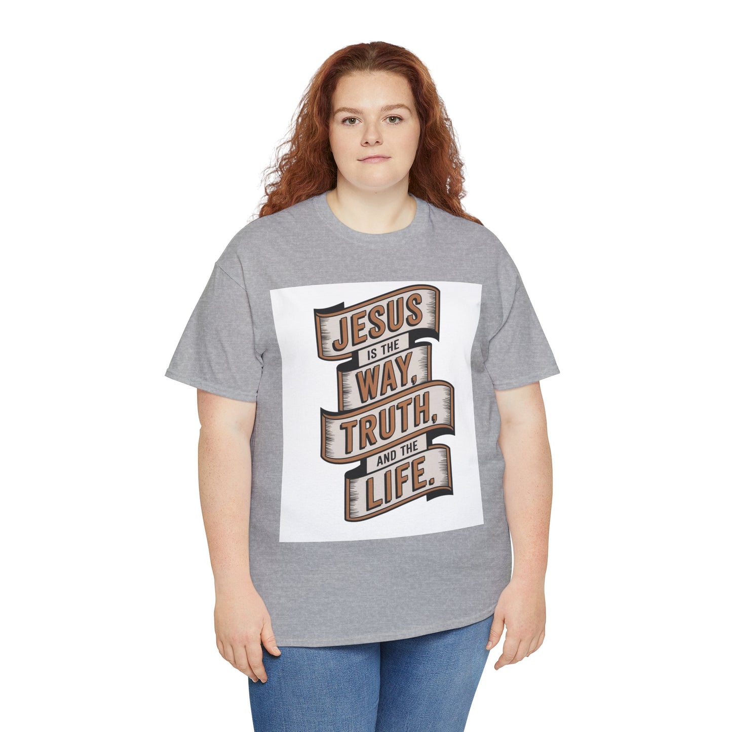 JESUS Is The Way, Truth, And The Life Unisex Heavy Cotton Tee