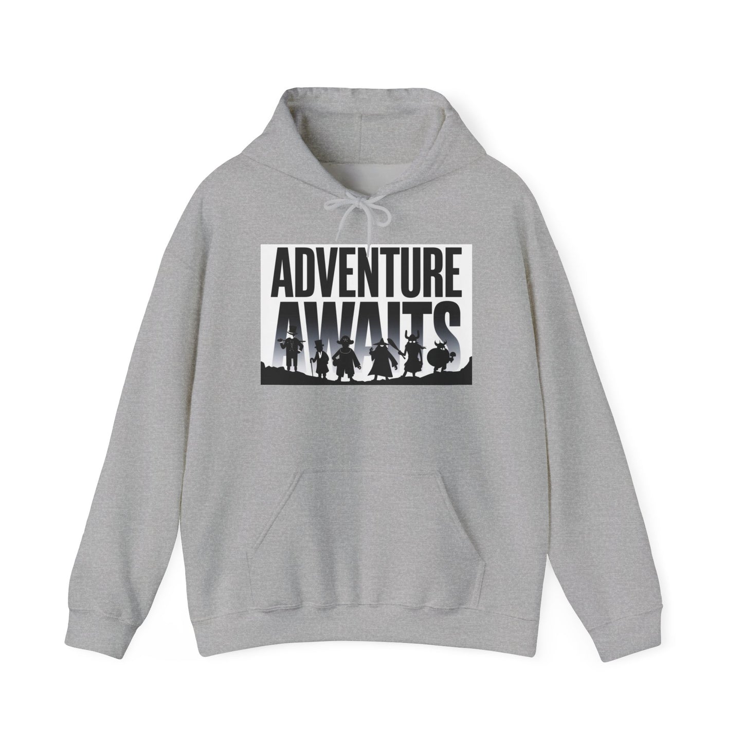 Adventure Awaits Unisex Heavy Blend™ Hoodie, Hooded Sweatshirt