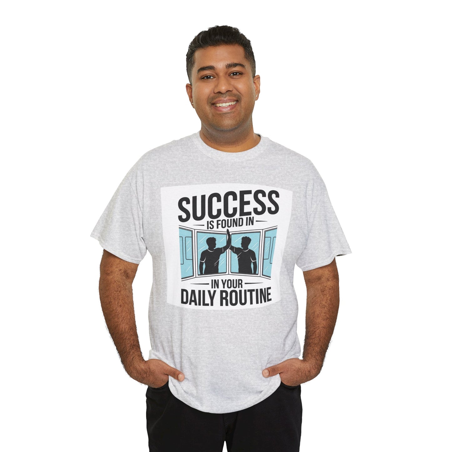 Success Is Found In Your Daily Routine Unisex Heavy Cotton Tee