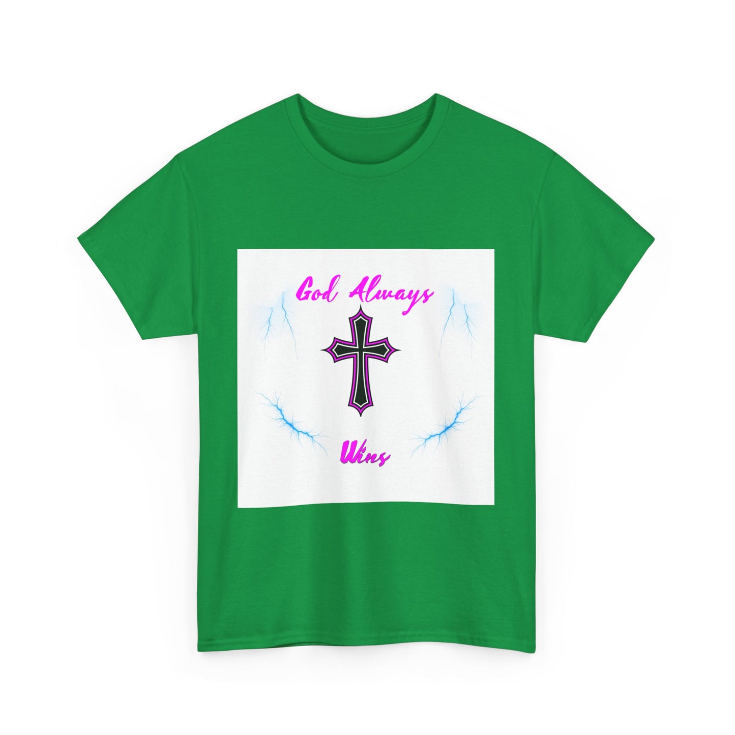 GOD Always Wins Unisex Heavy Cotton Tee