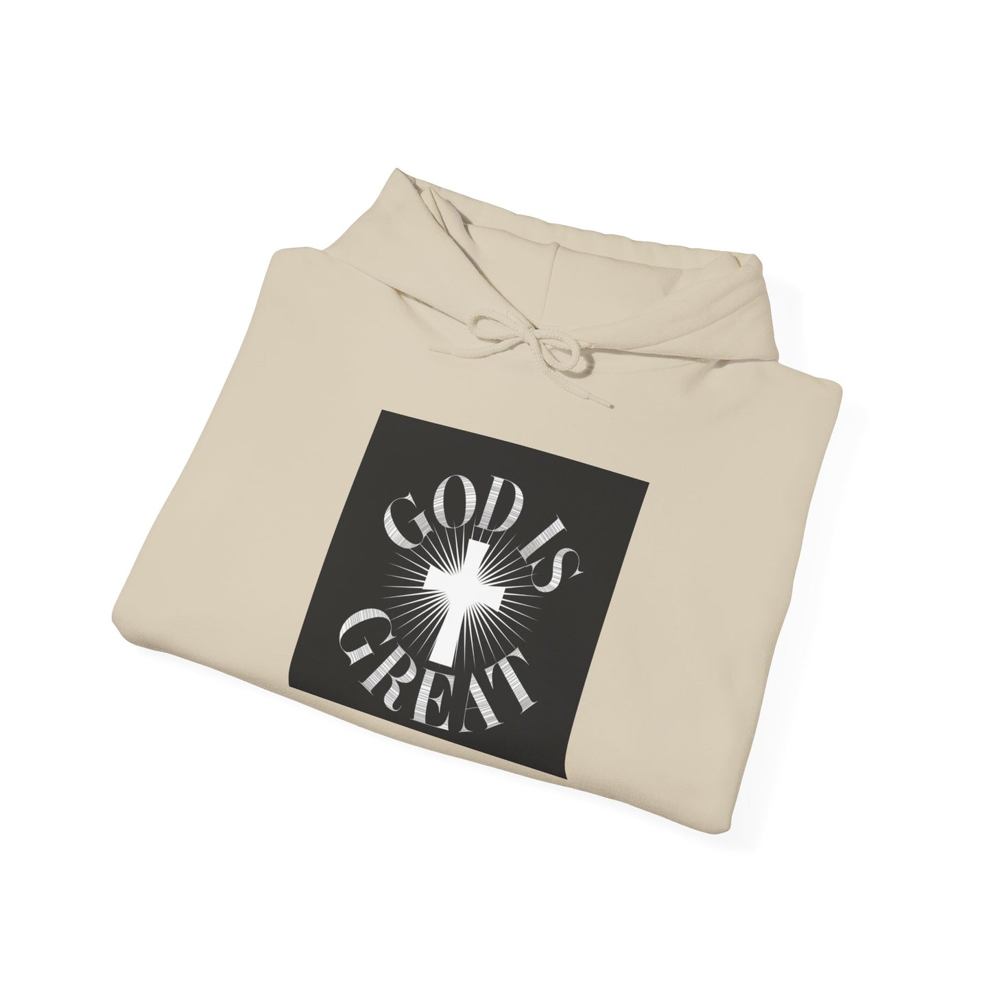 GOD is Great Cross Always Wins Hooded Sweatshirt